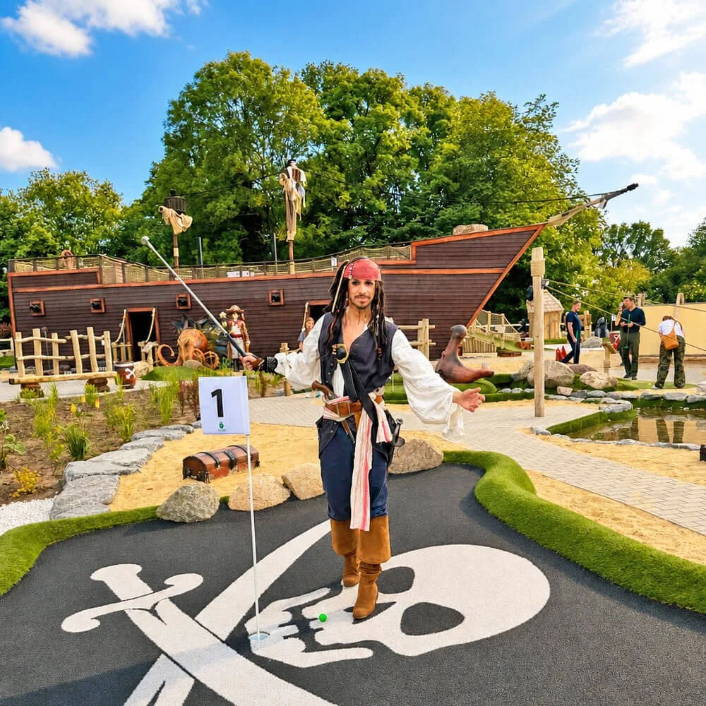 Werbung: Bild Pirate´s Island Adventure Minigolf bei Hamburg
