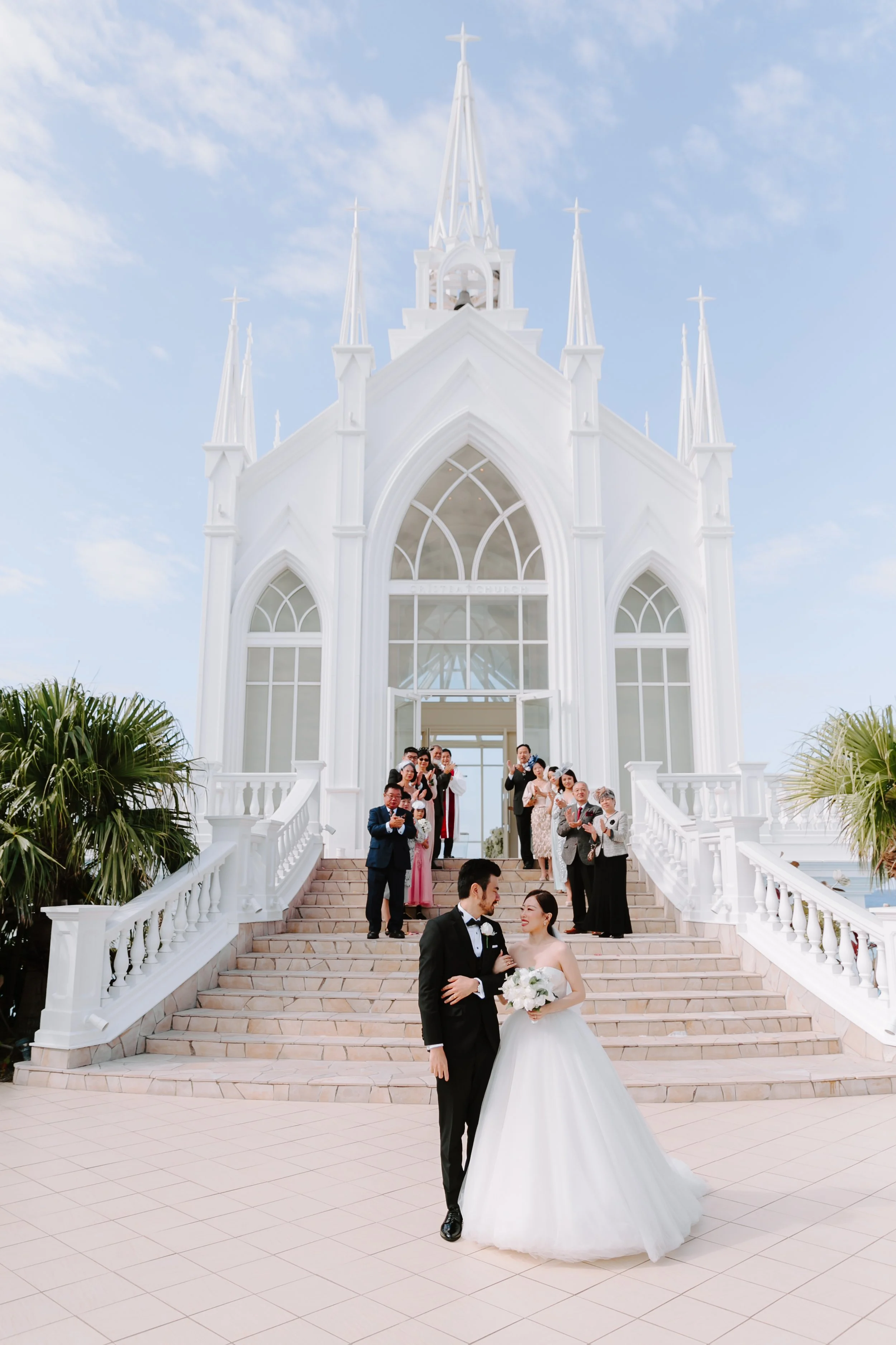 Josh & Chrisanne
A beautiful Okinawa wedding at Lazor Garden Alivila Chapel, where pristine white walls meet clear blue ocean views.