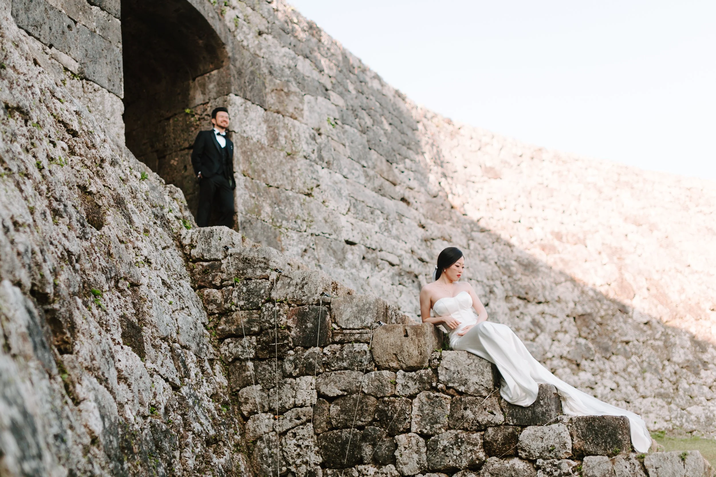 Josh & Chrisanne
A beautiful Okinawa wedding at Lazor Garden Alivila Chapel, where pristine white walls meet clear blue ocean views.