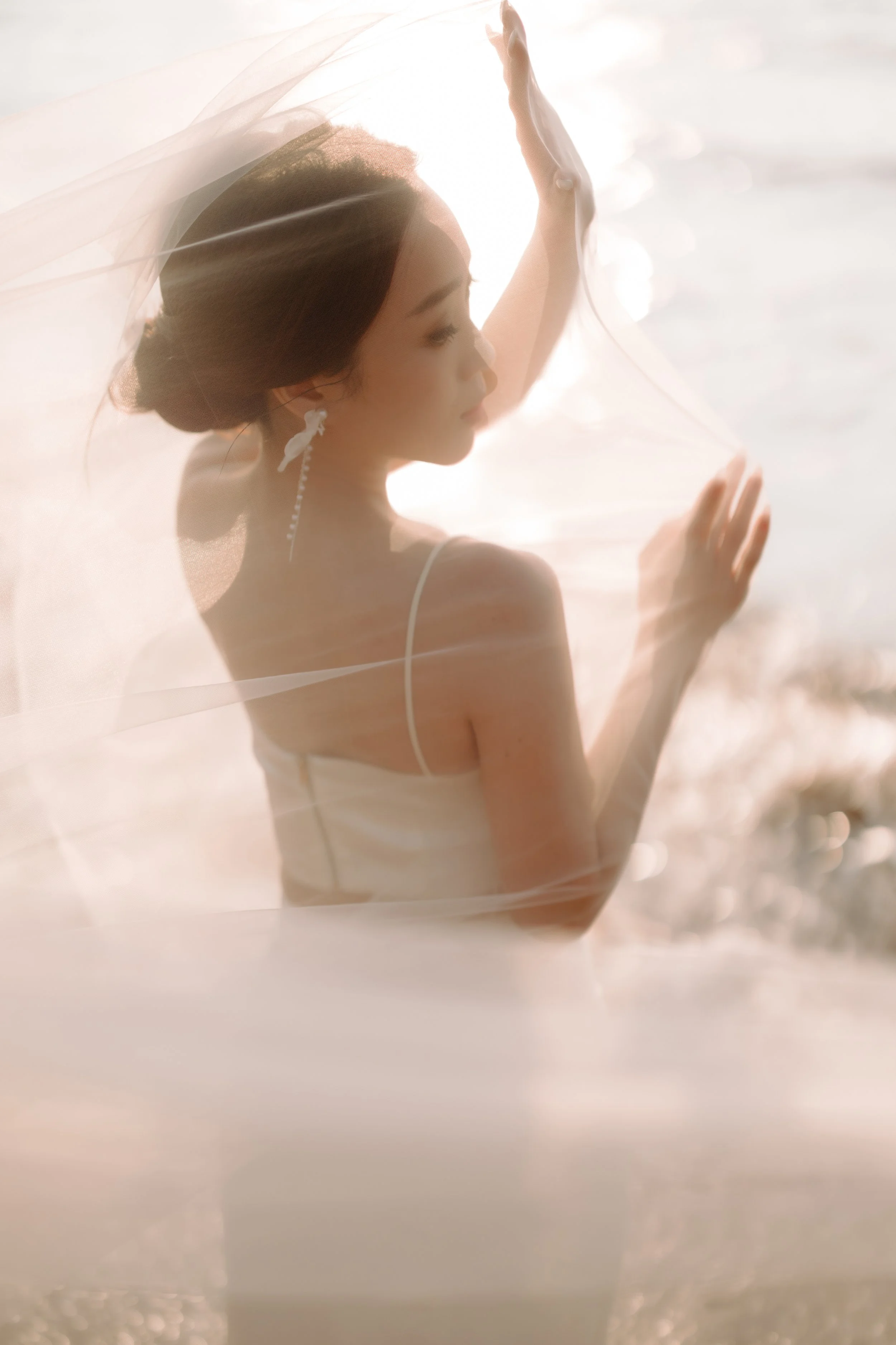 Port Dickson Pre Wedding photoshoot in the morning sunlight