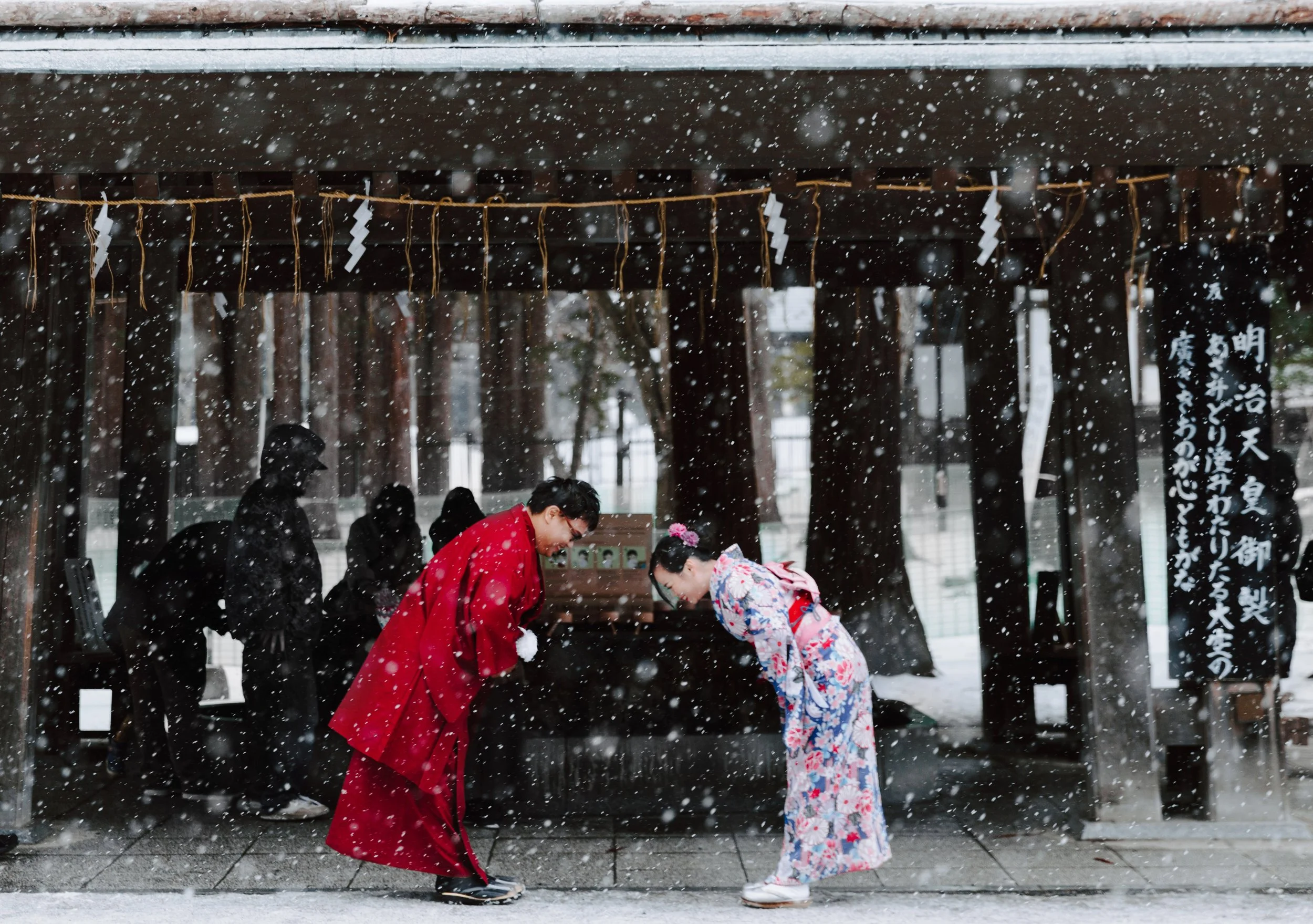Hokkaido Pre Wedding photoshoot | Love and snowflakes.  Steven & Sandy romantic journey in Hokkaido.