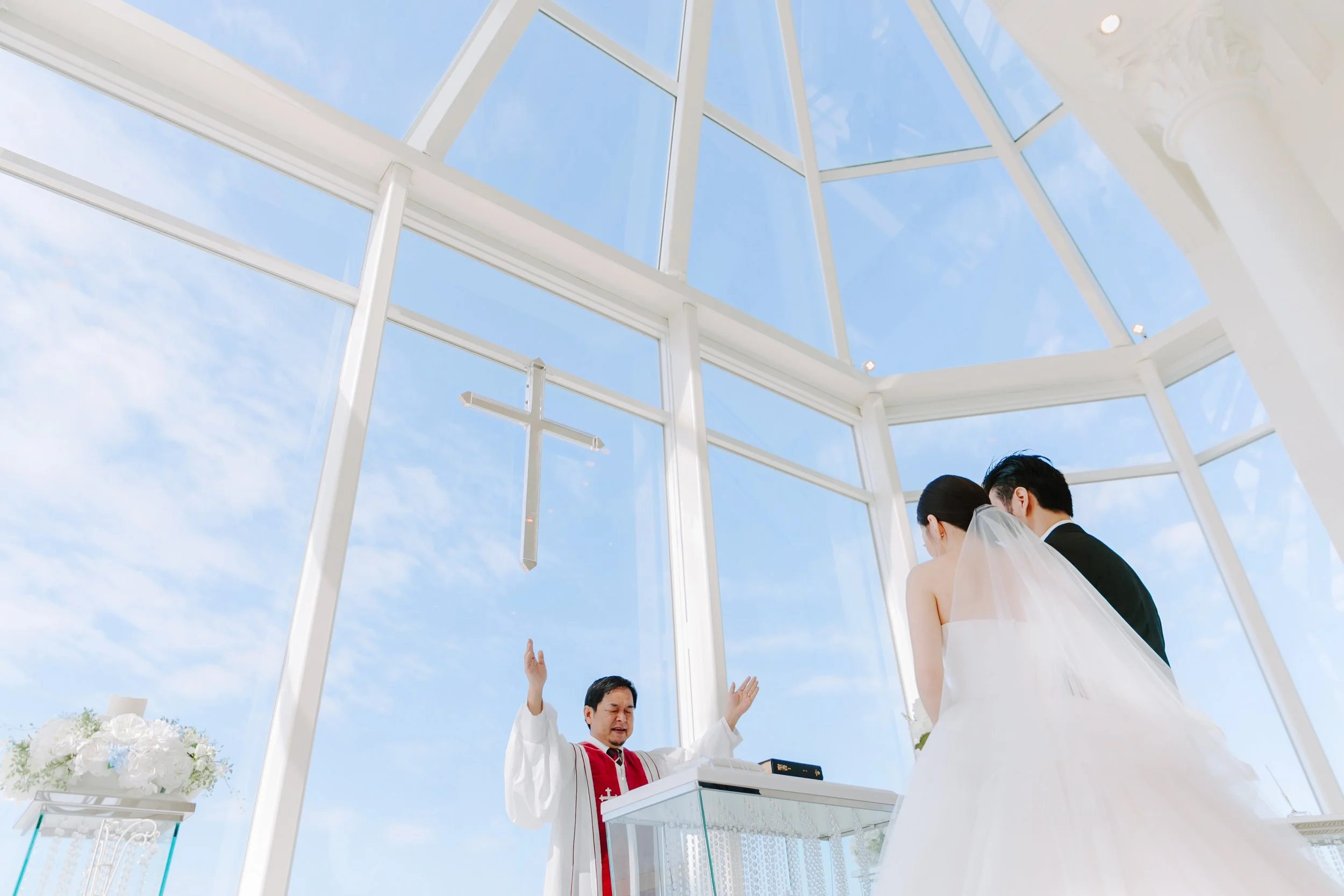 Okinawa Lazor Garden Alivila Chapel | Josh & Chrisanne