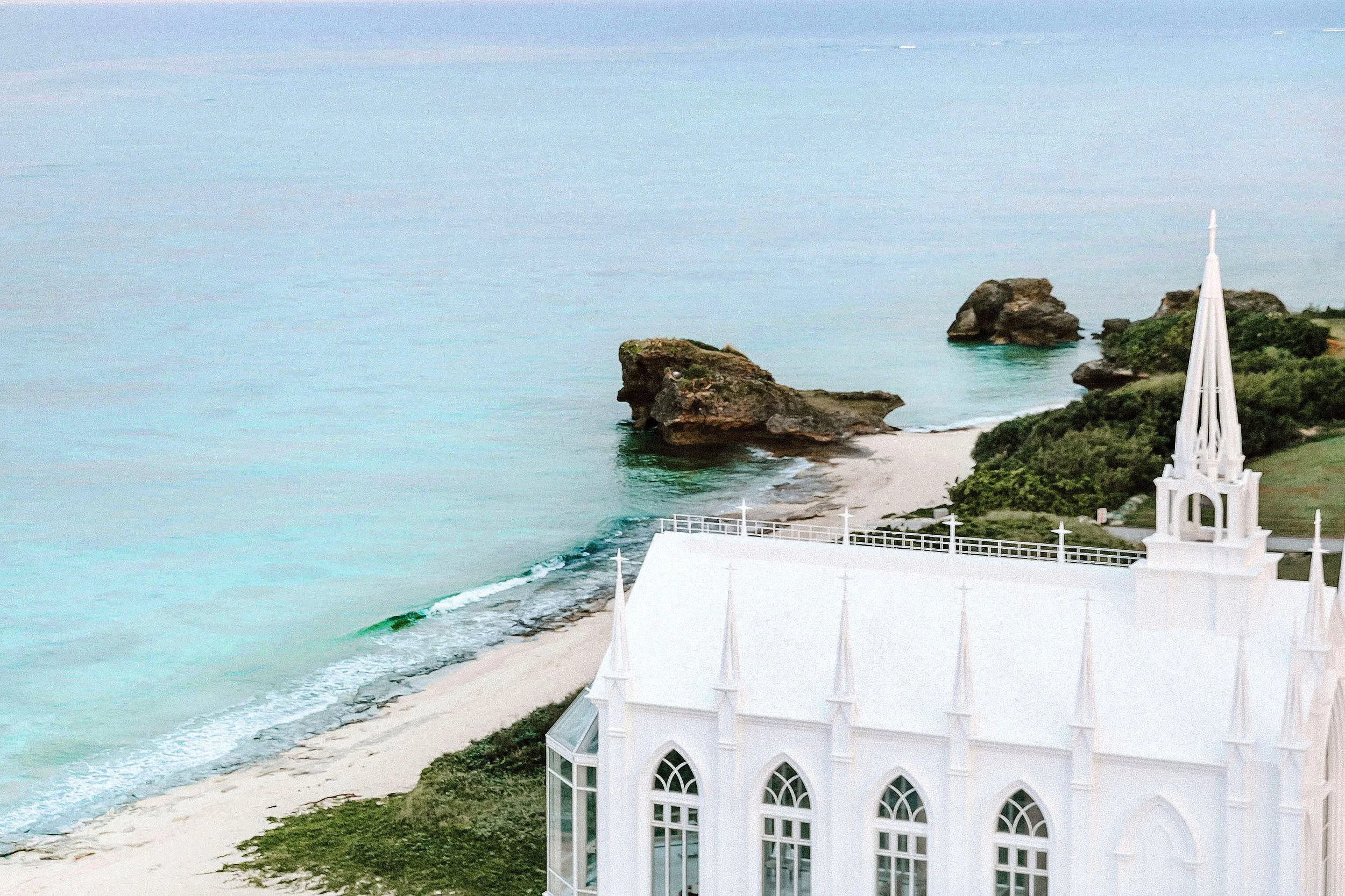 Okinawa Lazor Garden Alivila Chapel | Josh & Chrisanne