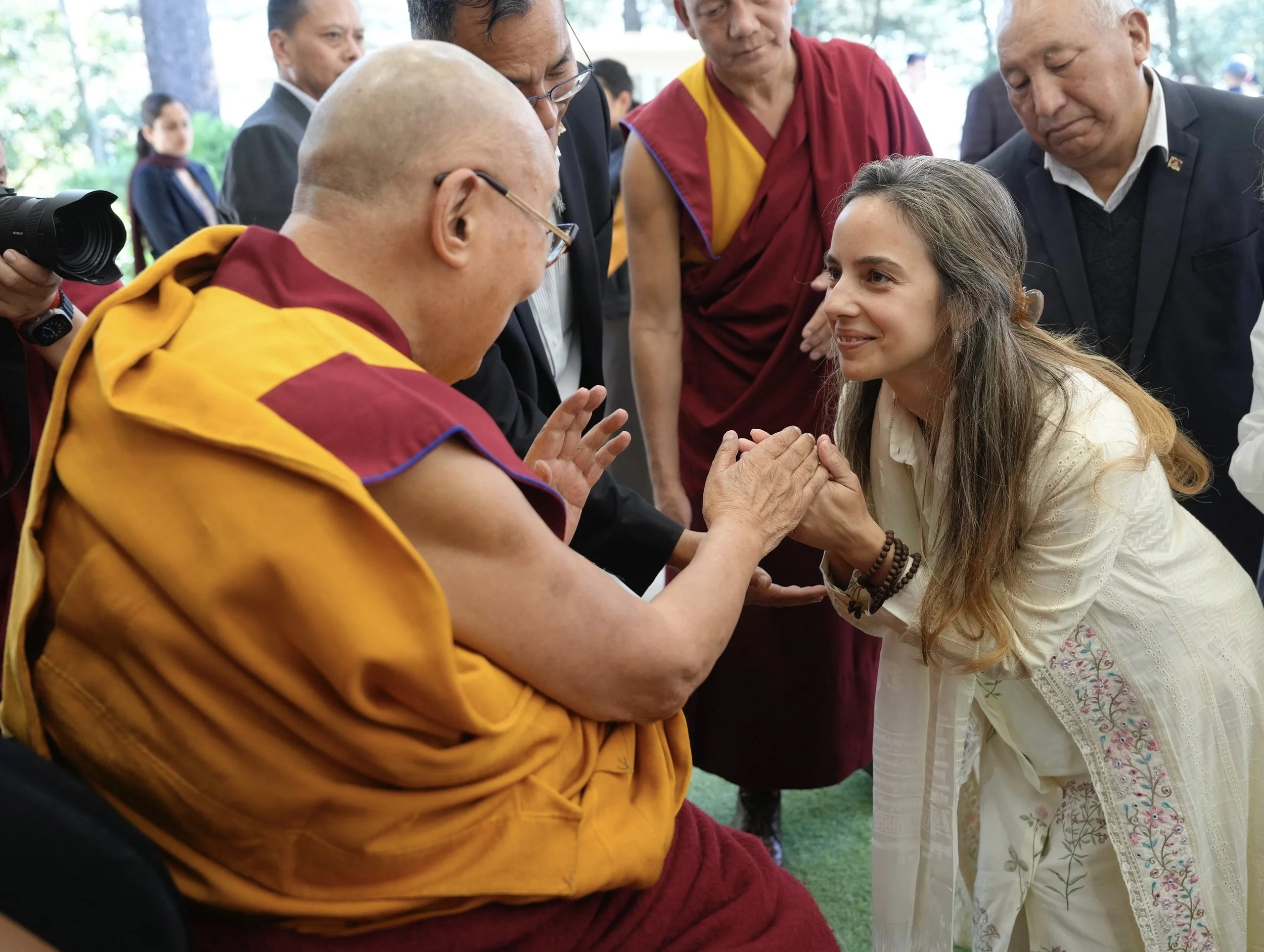 Roberta Vommaro and the Dalai Lama