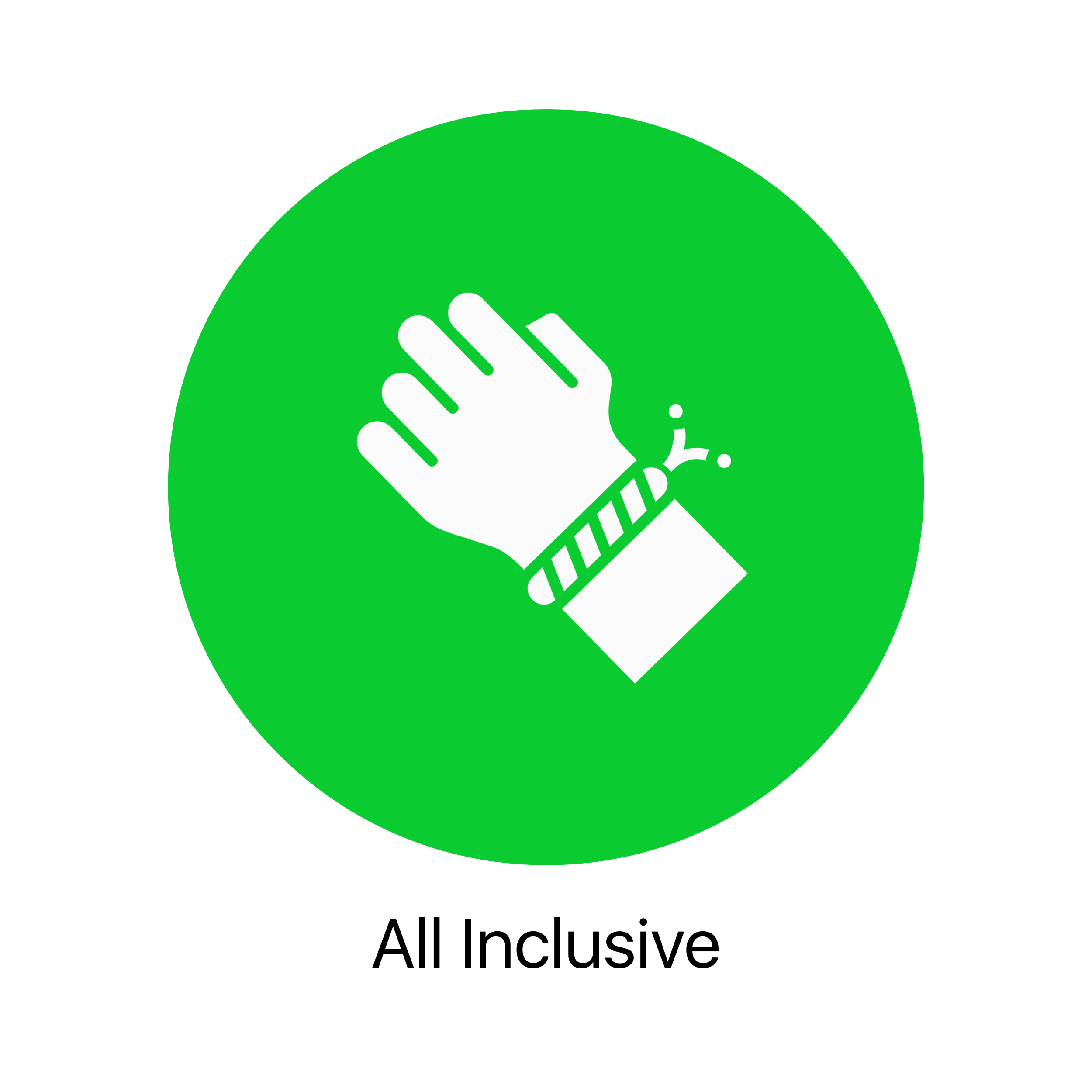 Señal de advertencia de lavado de manos con una mano blanca en un círculo verde