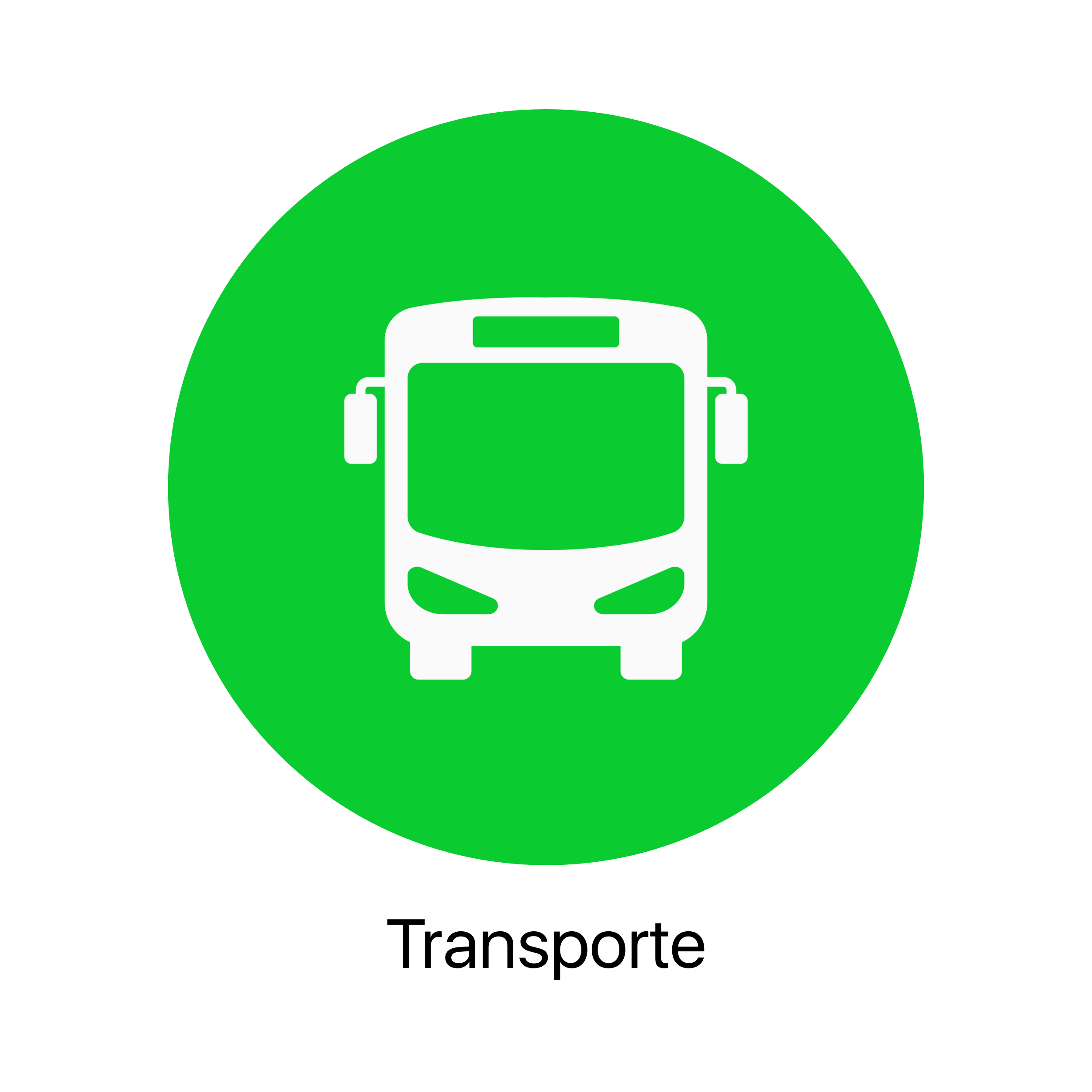 Señal de transporte público que indica una parada de autobús con fondo verde y un ícono en color blanco de un autobús.