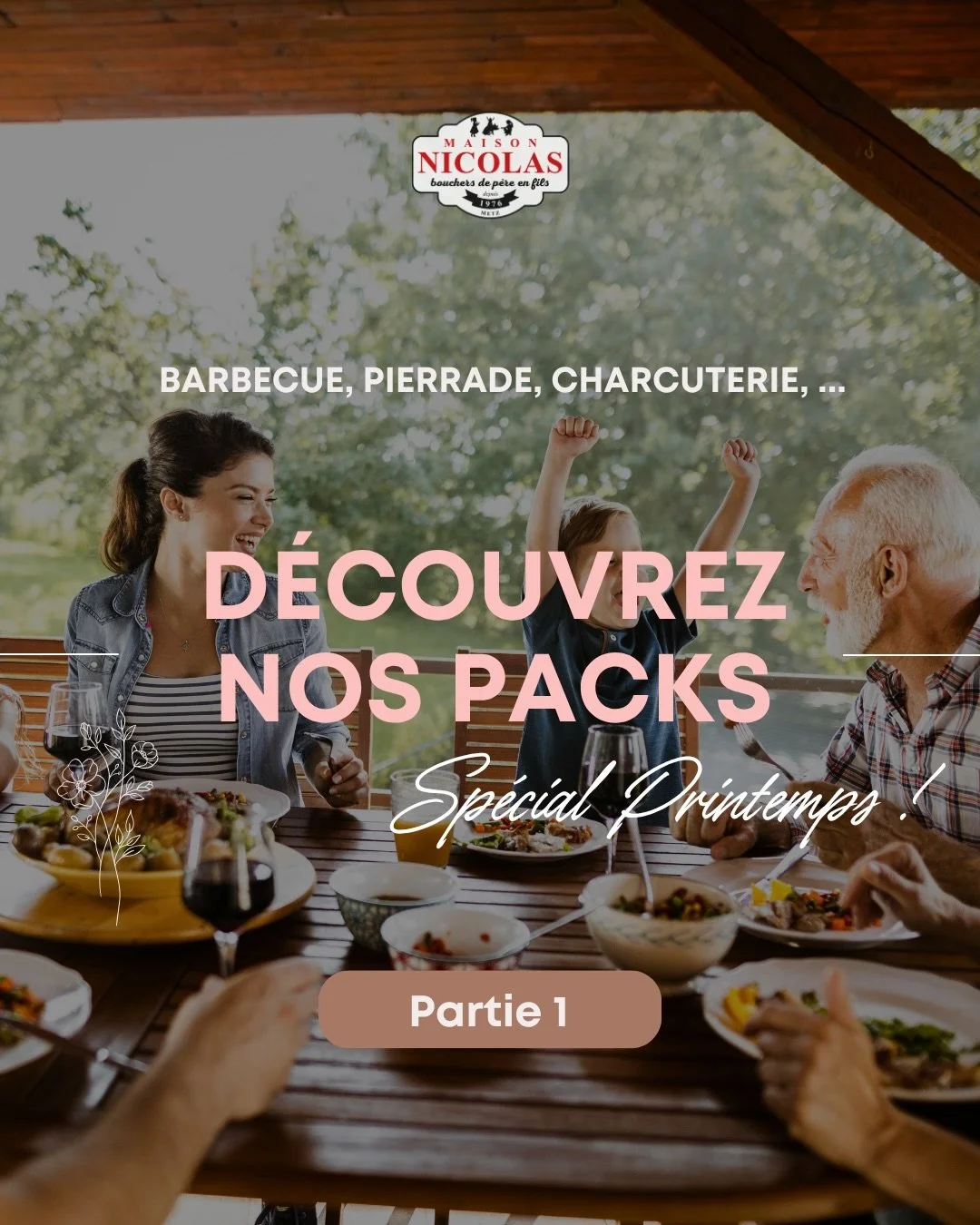 🌺[PARTIE 1] Les Packs Printemps sont arriv&eacute;s !

Chez Maison Nicolas, nous avons &agrave; coeur de simplifier tous vos repas de famille et entre amis,

Pour cela, d&eacute;couvrez nos nouveaux packs imagin&eacute;s et pr&eacute;par&eacute;s av