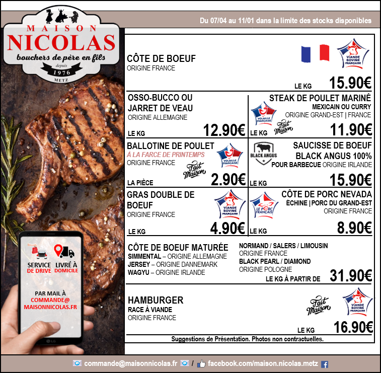 Sélection Maison Nicolas du 7 au 11 avril