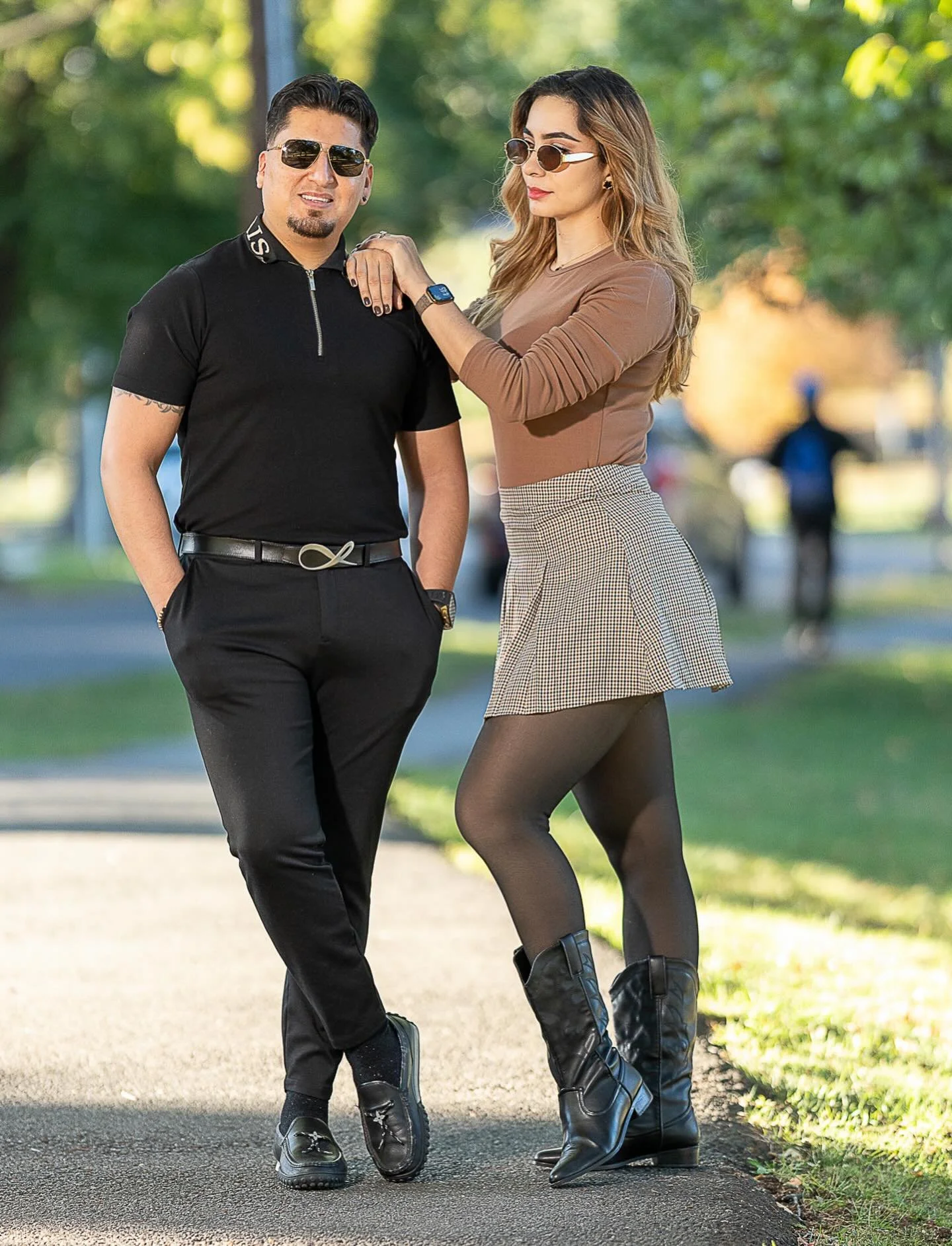 Javier and Ana brought nothing but love and softness to this park session. Every moment felt effortless&mdash;warm light, gentle laughs, and a connection you can feel in every frame. Grateful to capture a love story as genuine and timeless as theirs.