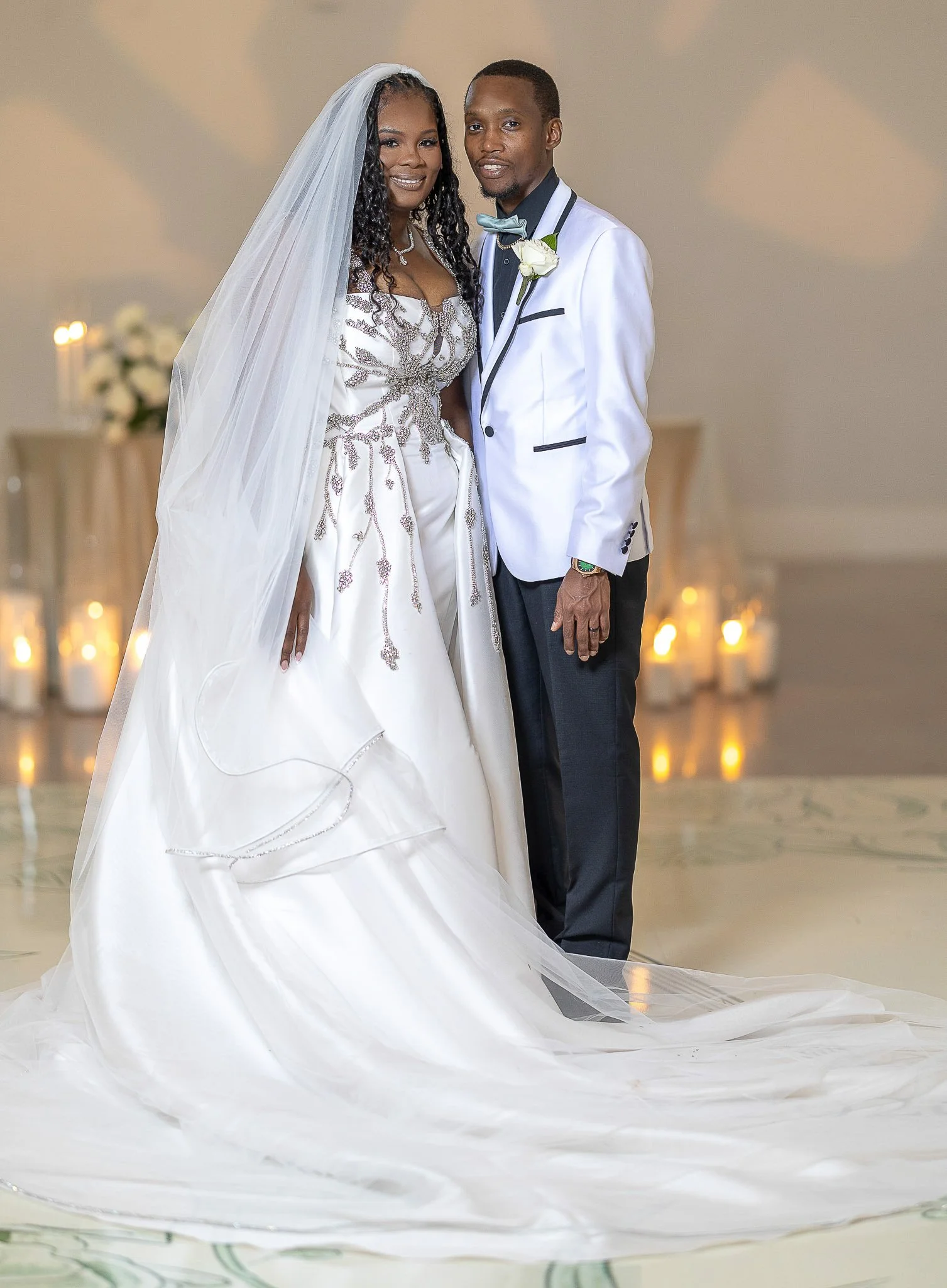 bride and groom portrait 