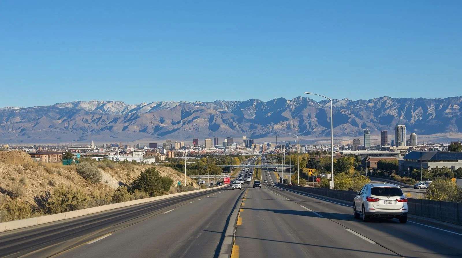 Highway system in Sparks Nevada