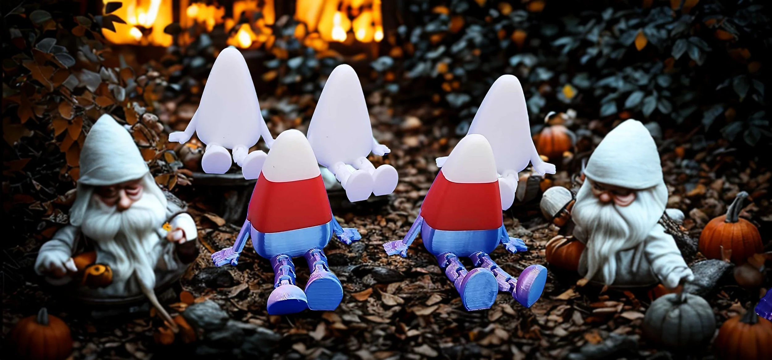 Candy Corn Pals – Original 3D Printed Characters by Tigger’s 3D Solutions | Multi‑Color Upgrade Available