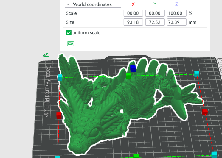 Articulating Winged Baby Axolotl Dragon