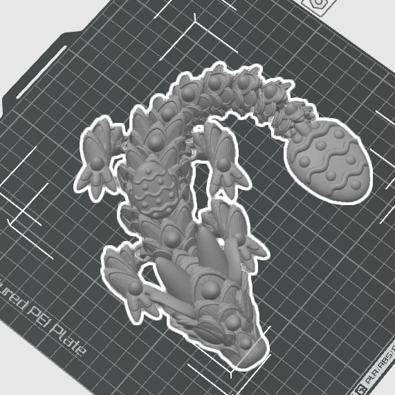 Articulating Baby Easter Cookie Dragon