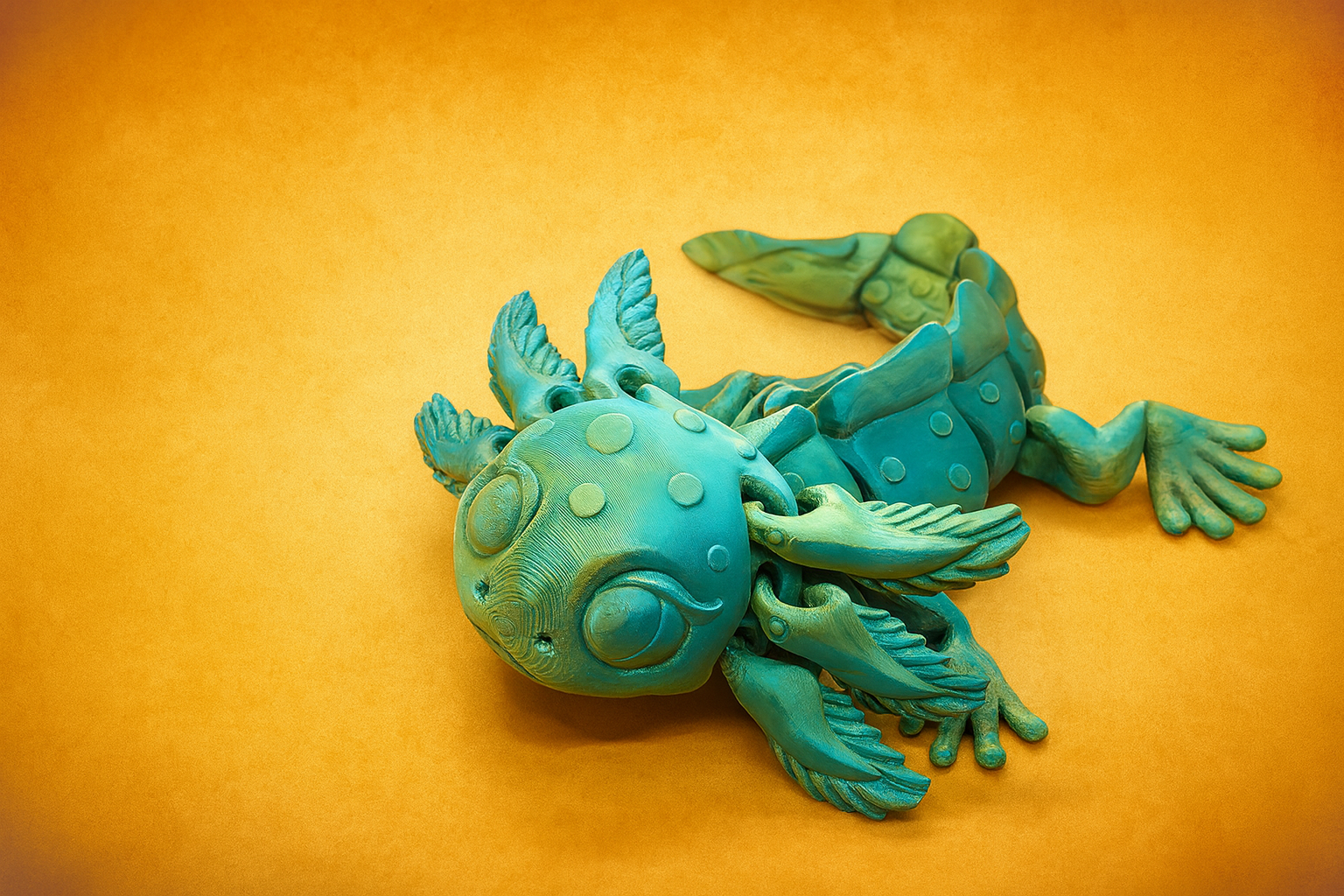 🐾 Large Flexi Axolotl by Tri-Dimensions Prints