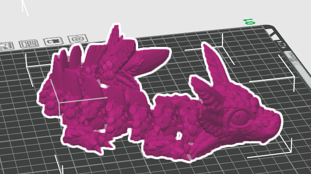 Baby Axolotl Dragon: Articulated Fantasy Figurine