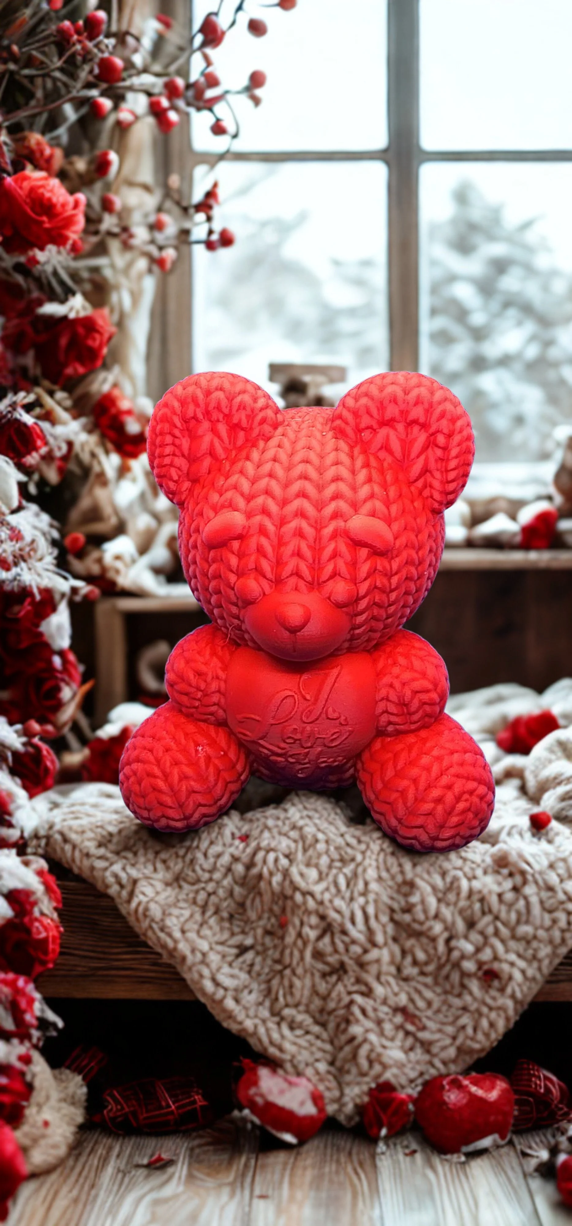 🧸 3D Crochet Bear — Licensed by Tri Dimensions Prints