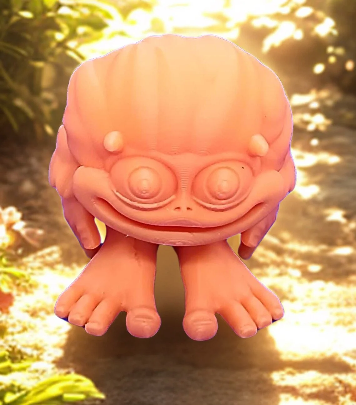 Baby Yeti – Flexi 3D Printed Model by Flexi Factory | Optional Glow‑in‑the‑Dark Eyes