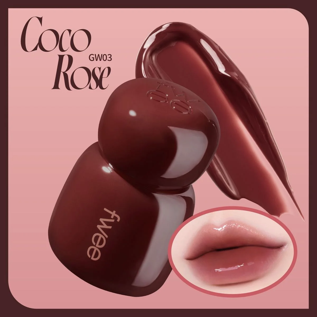 Fwee Rose Obsession Lip Tint - Coco Rose Price 60-dhs