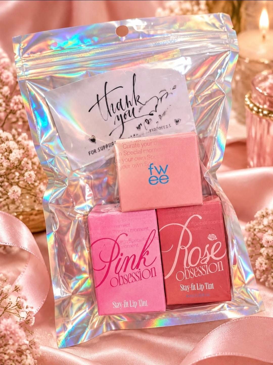 Fwee Lip Tint & Blurry Pudding Pot Gift Set - 100 AED