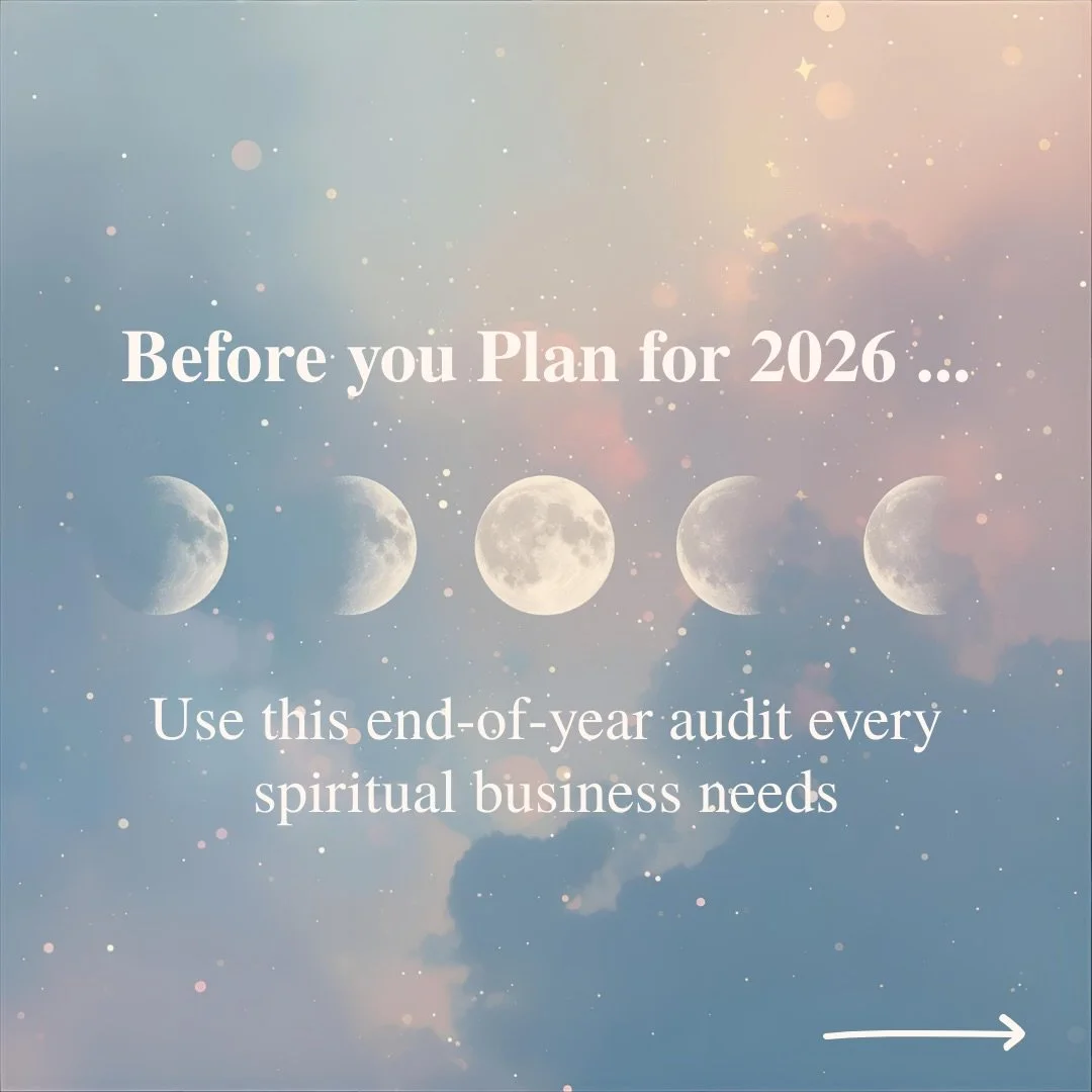 Your business doesn&rsquo;t need a rebrand &mdash; it needs a reset.
Here&rsquo;s your year-end audit: ✨ Systems ✨ Content ✨ Offers ✨ Boundaries ✨ Workflow

Small upgrades now = a smoother 2026!

Need help doing the actual audit (not just reading the