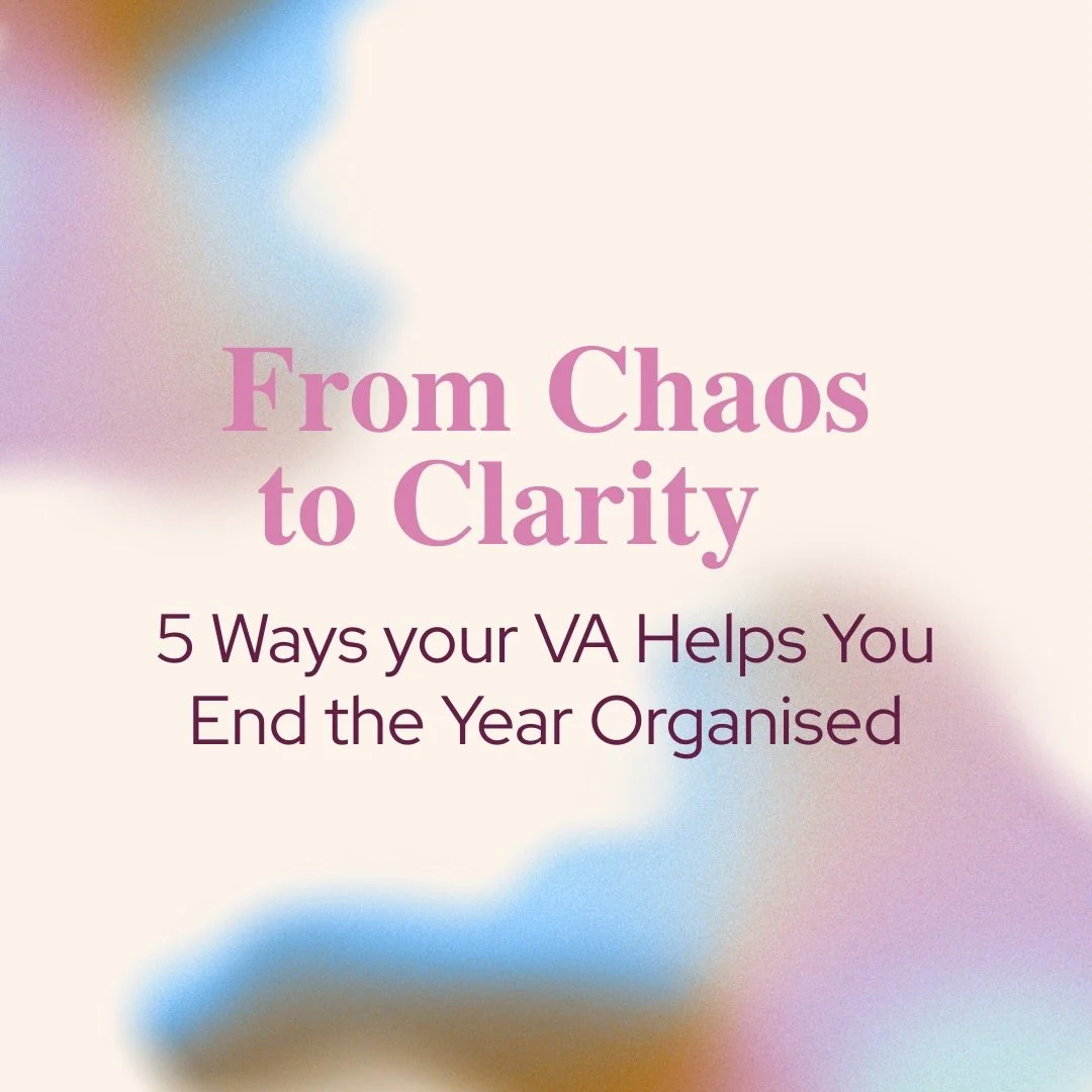 If your business feels a little chaotic right now&hellip; you&rsquo;re not alone 🫶🏼
 December has a way of showing you every task you&rsquo;ve avoided all year
 When you delegate, you create space &mdash; and space is where clarity lives

Ready for
