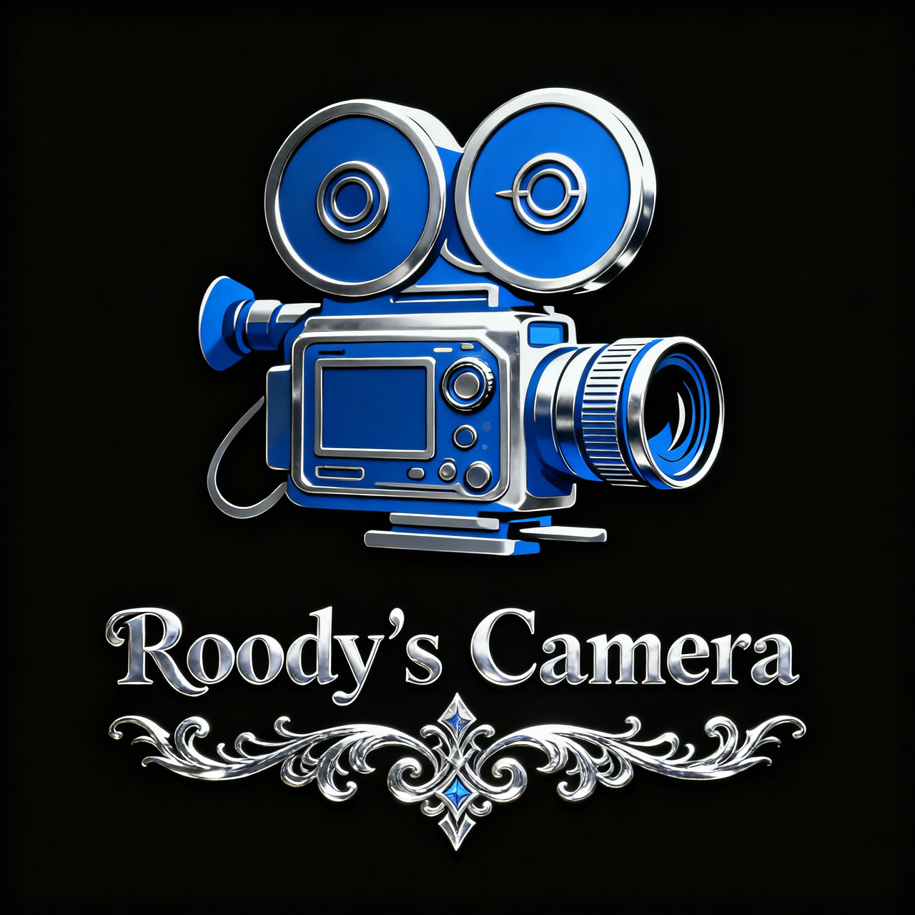 Could you create a magic camcorder silhouette icon symbol like on a tarot card B.png