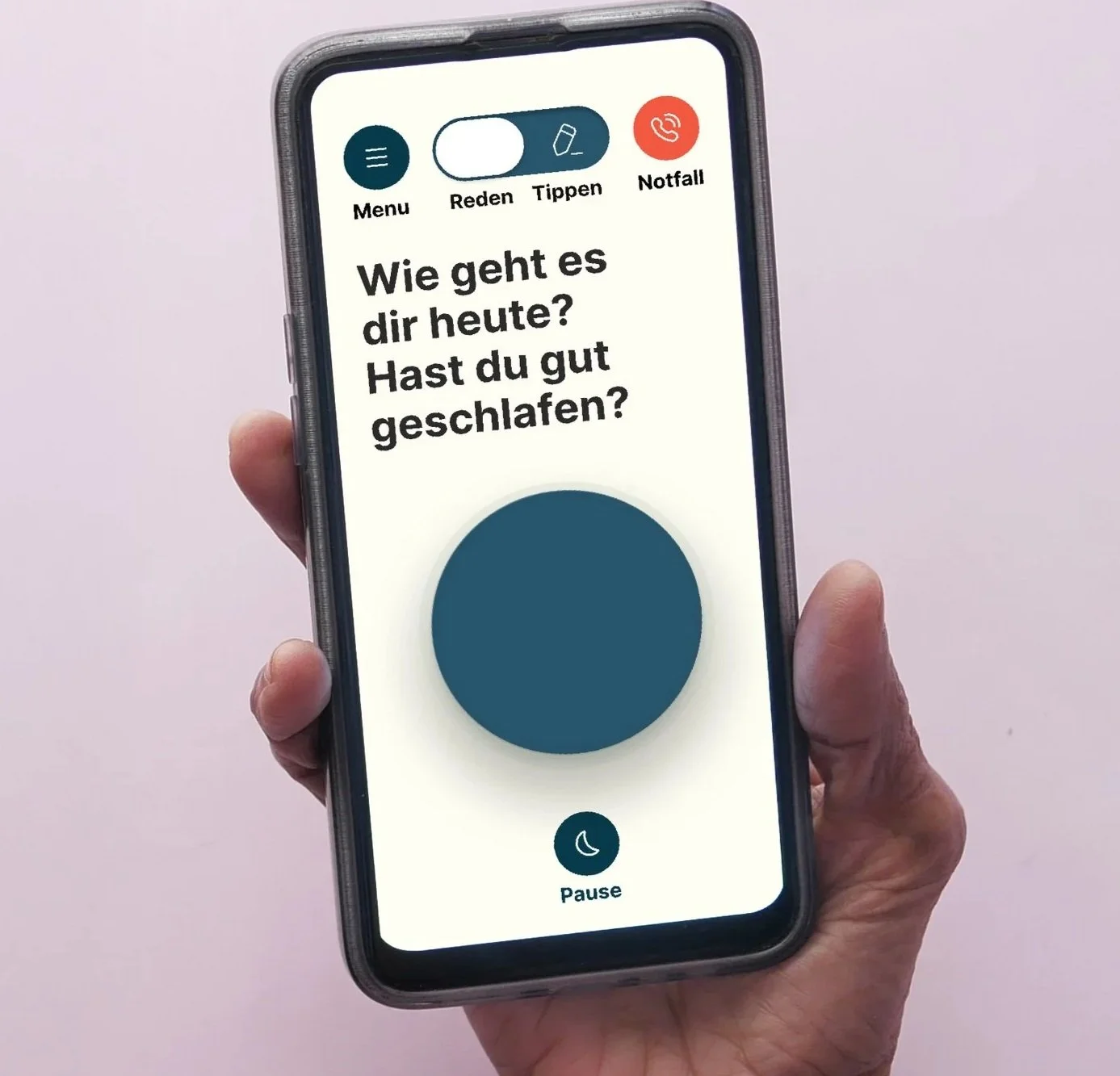 "Wie geht es dir heute?   
Hast du gut geschlafen?"