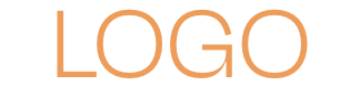 Placeholder image with the word LOGO in orange text