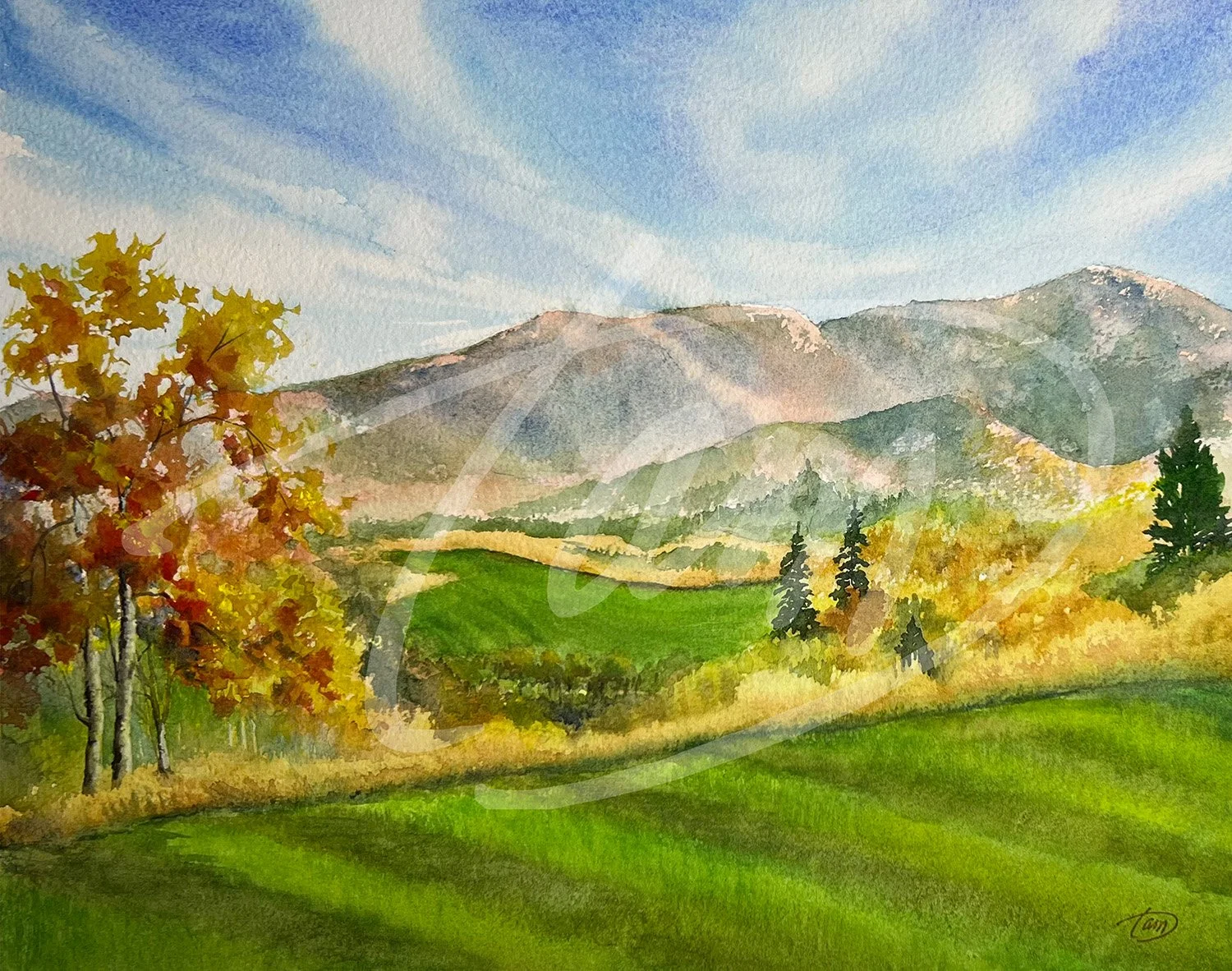   Autumn Fairways   grew out of a rare, invitation-only plein air event in the mountains above Morgan, Utah, summer 2025. Over three days, only a handful of artists were given access to paint the landscape, producing work for a private gallery showin