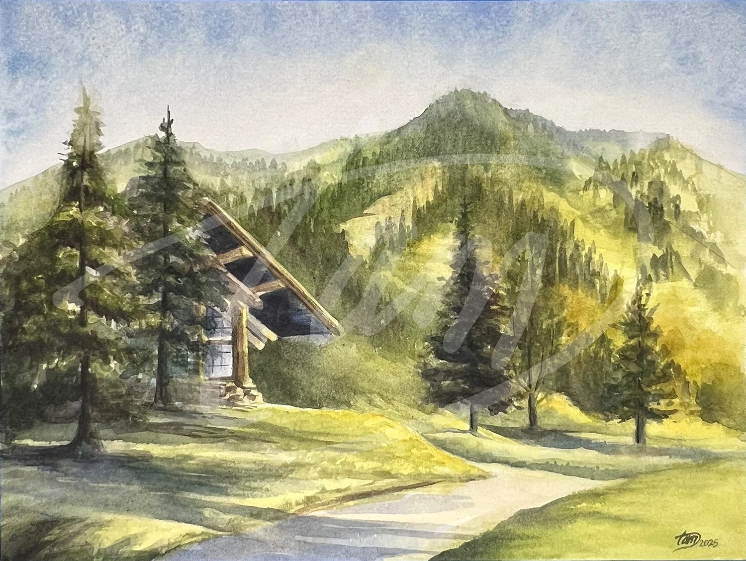   Between Seasons at Snow Basin    – High in the Wasatch Range, Snowbasin’s lodge peeks through a warm summer haze. Once blanketed in powder, the slopes now glow with green, spring’s last wildflowers clinging to the hills. Long shadows stretch across