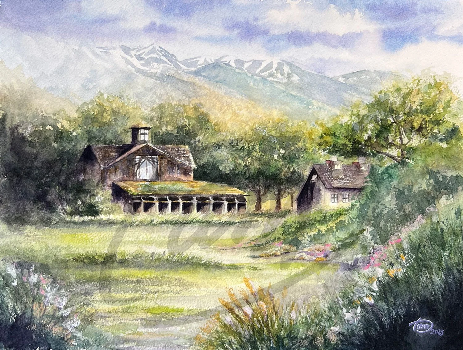   Ogden Nature Walk Barn, Reimagined   – On a walk through Ogden Nature Center in the Spring, set against a stunning Wasatch Mountains backdrop in Ogden, Utah, I spied a structure that had an interesting window which didn't seem to fit the building’s