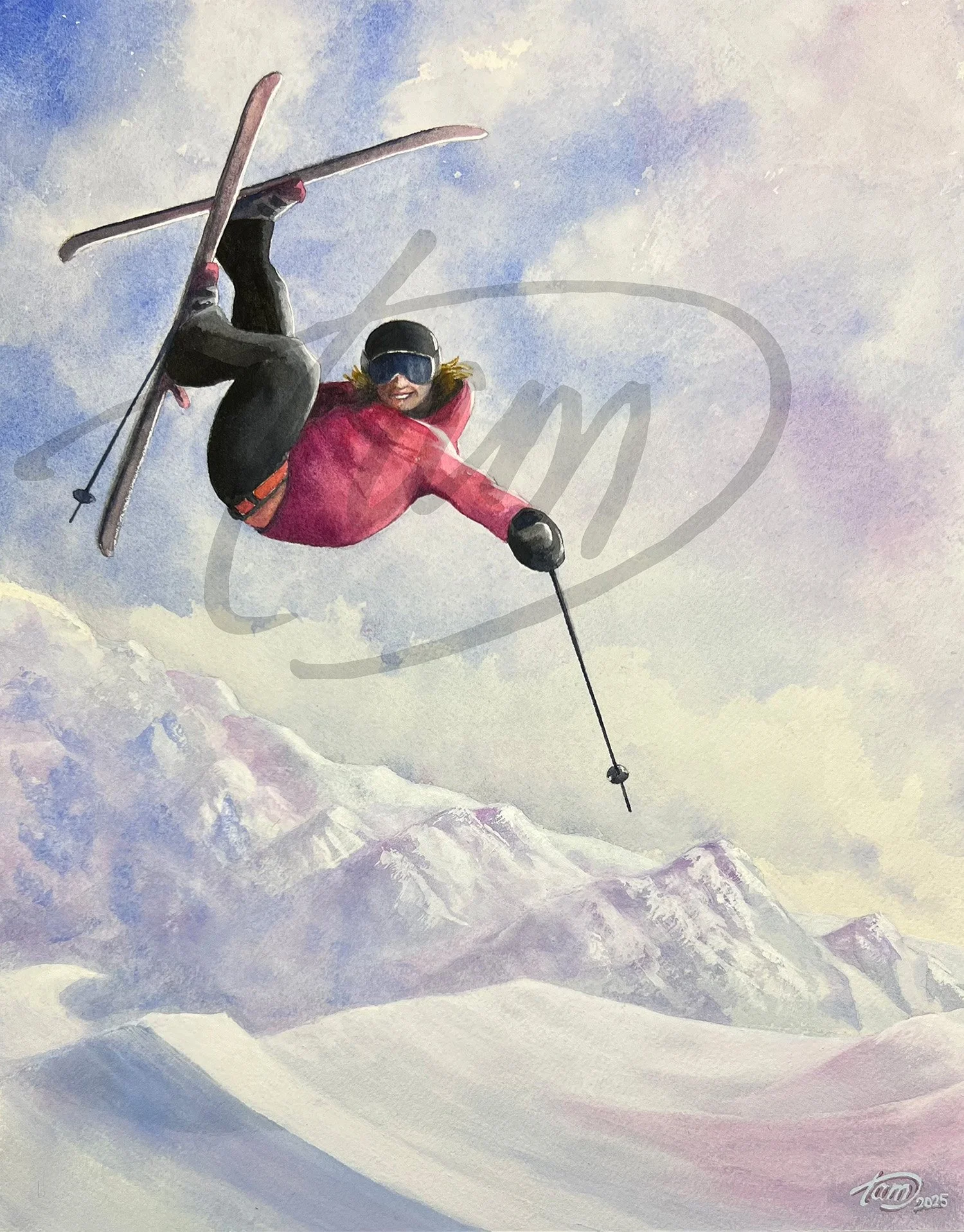   Effortless    – For a split second, gravity forgets its job. Suspended mid-air, the skier poses—not for balance, but for fun—already certain a friend behind the lens is catching it all. There’s joy here, and a little cocky swagger, earned honestly.