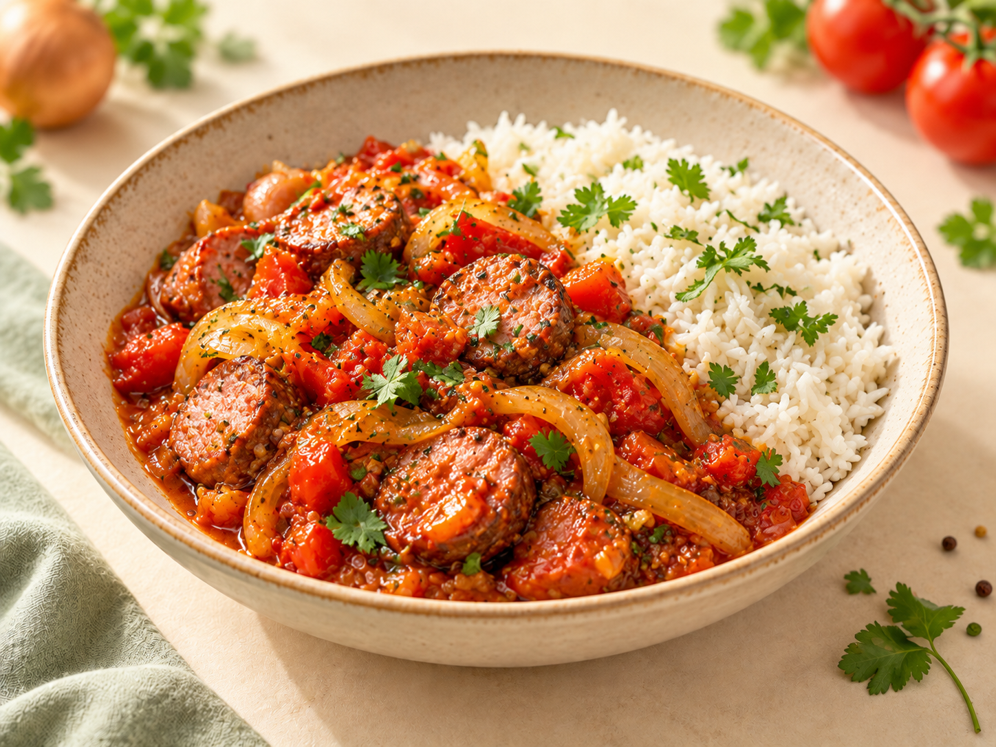 Rougail saucisse & riz