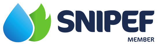 Logo of a company with a blue water droplet, a green arrow, and the word 'SYNGEAR' in bold letters.