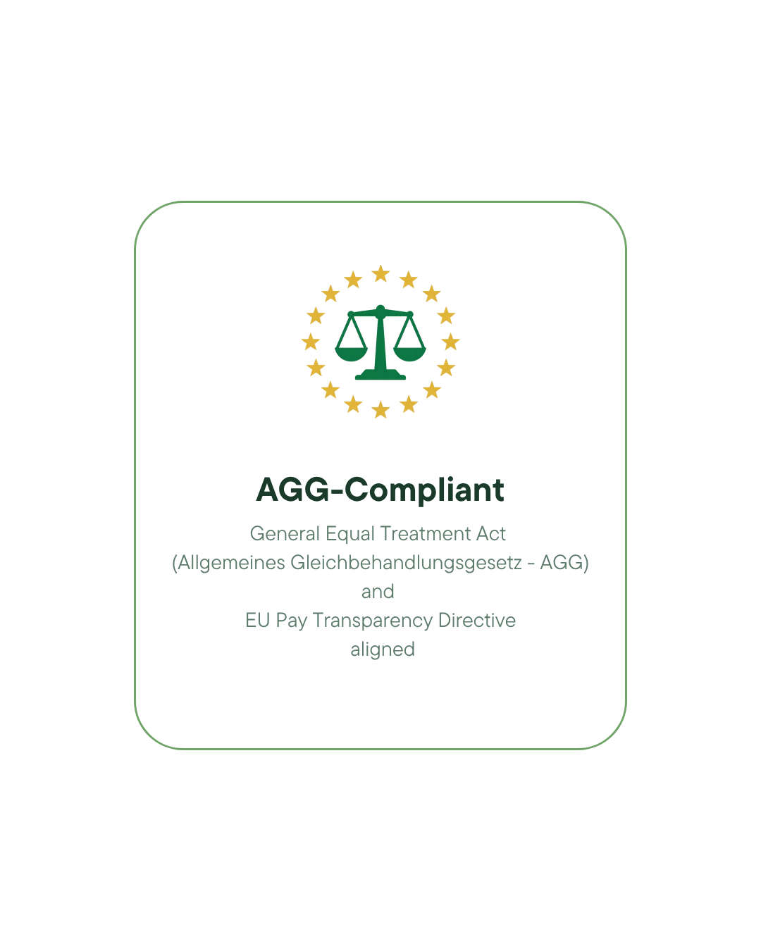 AGG-compliant and EU Pay Transparency Directive aligned