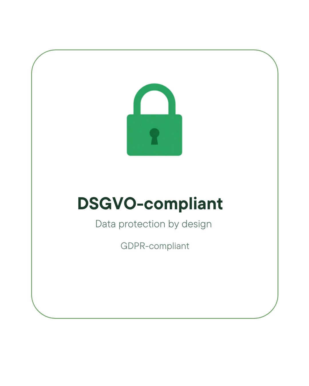 DSGVO GDPR compliant