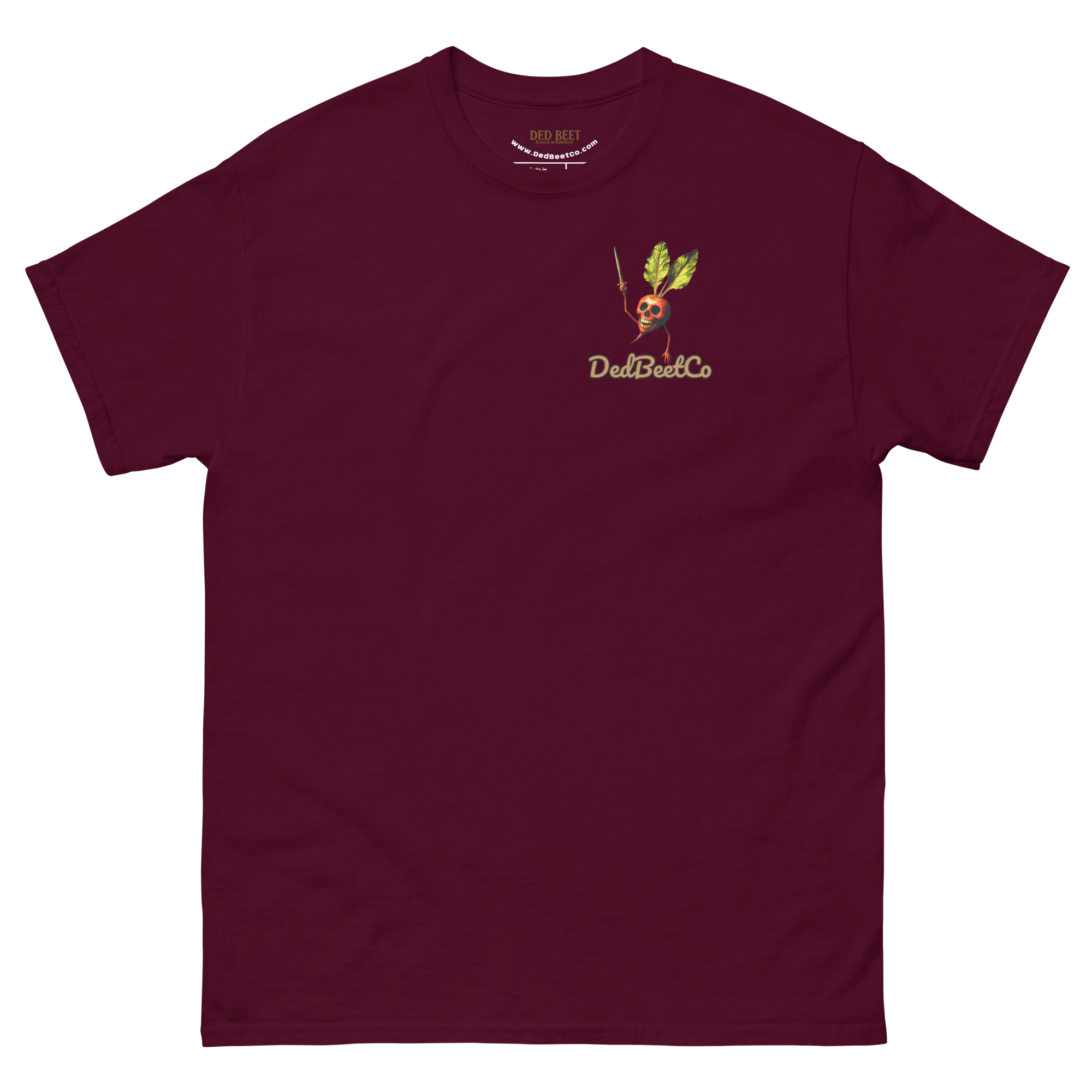 unisex-classic-tee-maroon-front-69d1348d5e1de.png