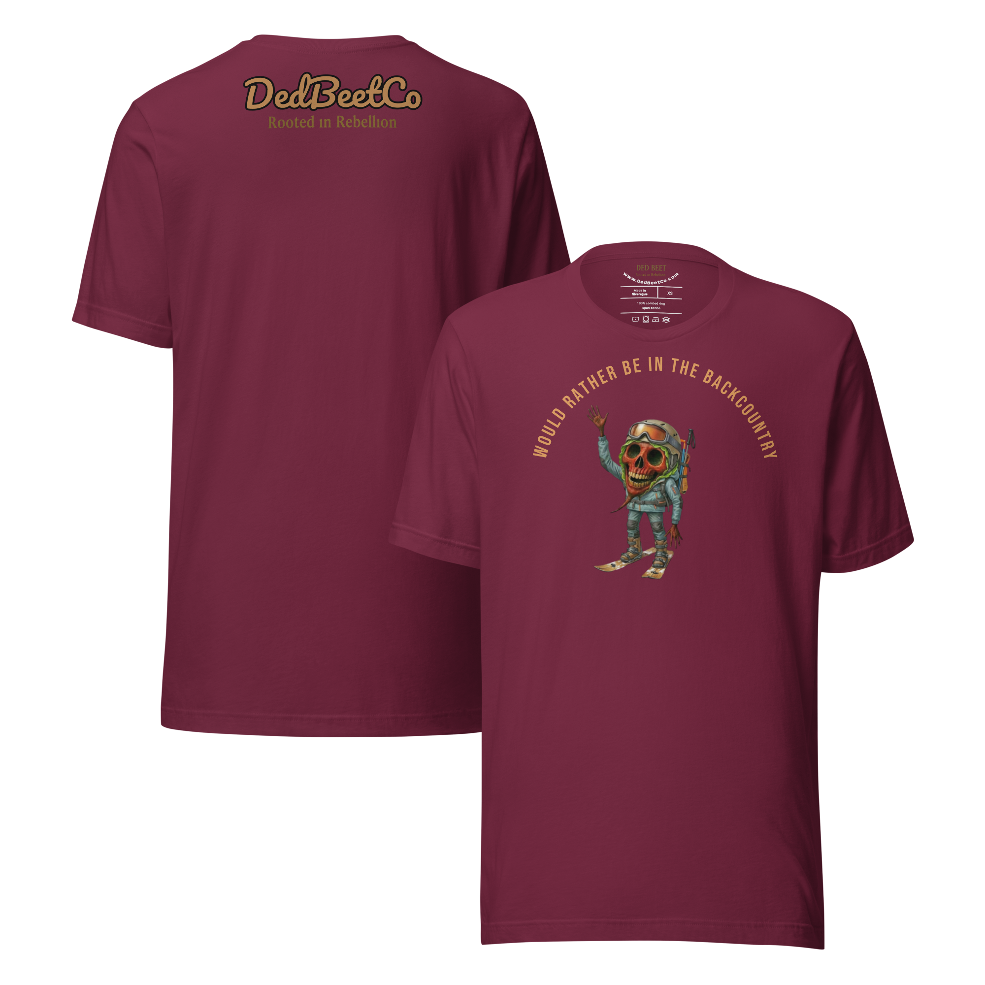 unisex-staple-t-shirt-maroon-front-and-back-69f0bd50f25ae.png