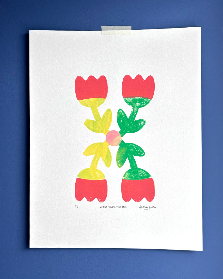 Double double tulip split