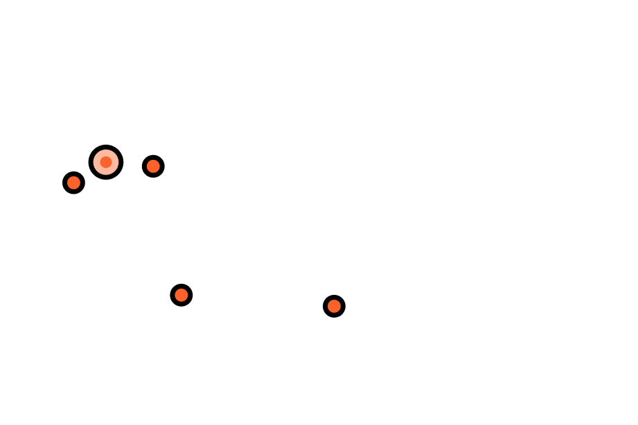 World map with dots highlighting Italy, Brazil, South Africa, and India.