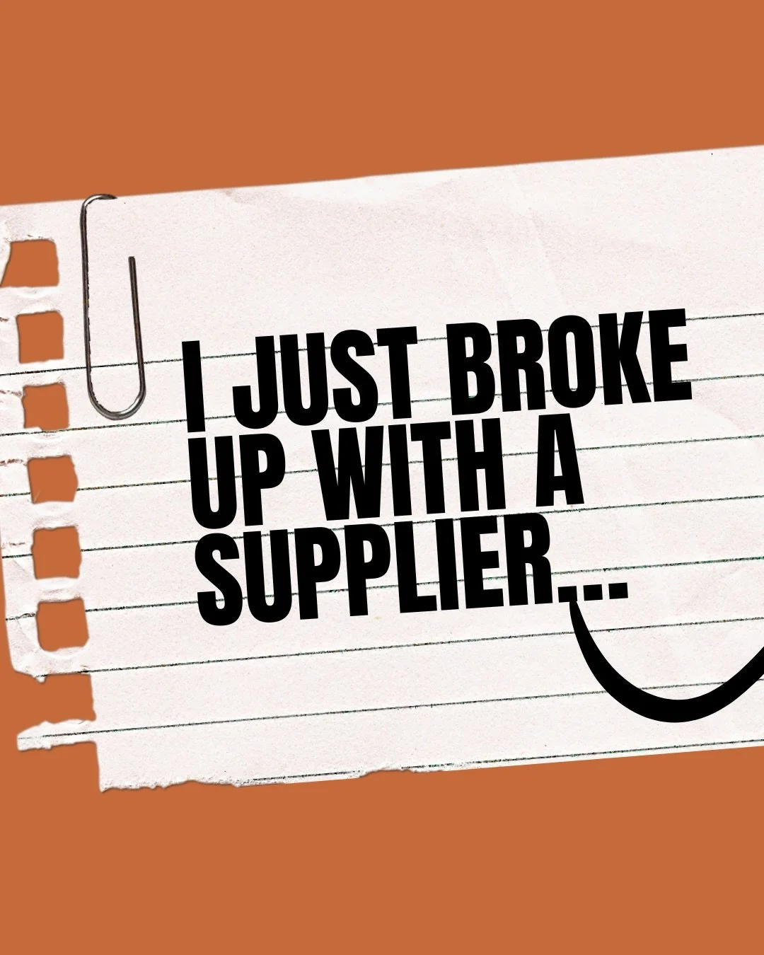 Client/supplier relationships don&rsquo;t always work out. It sucks but it happens. This is the reality of event planning. My client is my client. Your client is me. So if your communication is bad, you don&rsquo;t show up, or you just don&rsquo;t gi