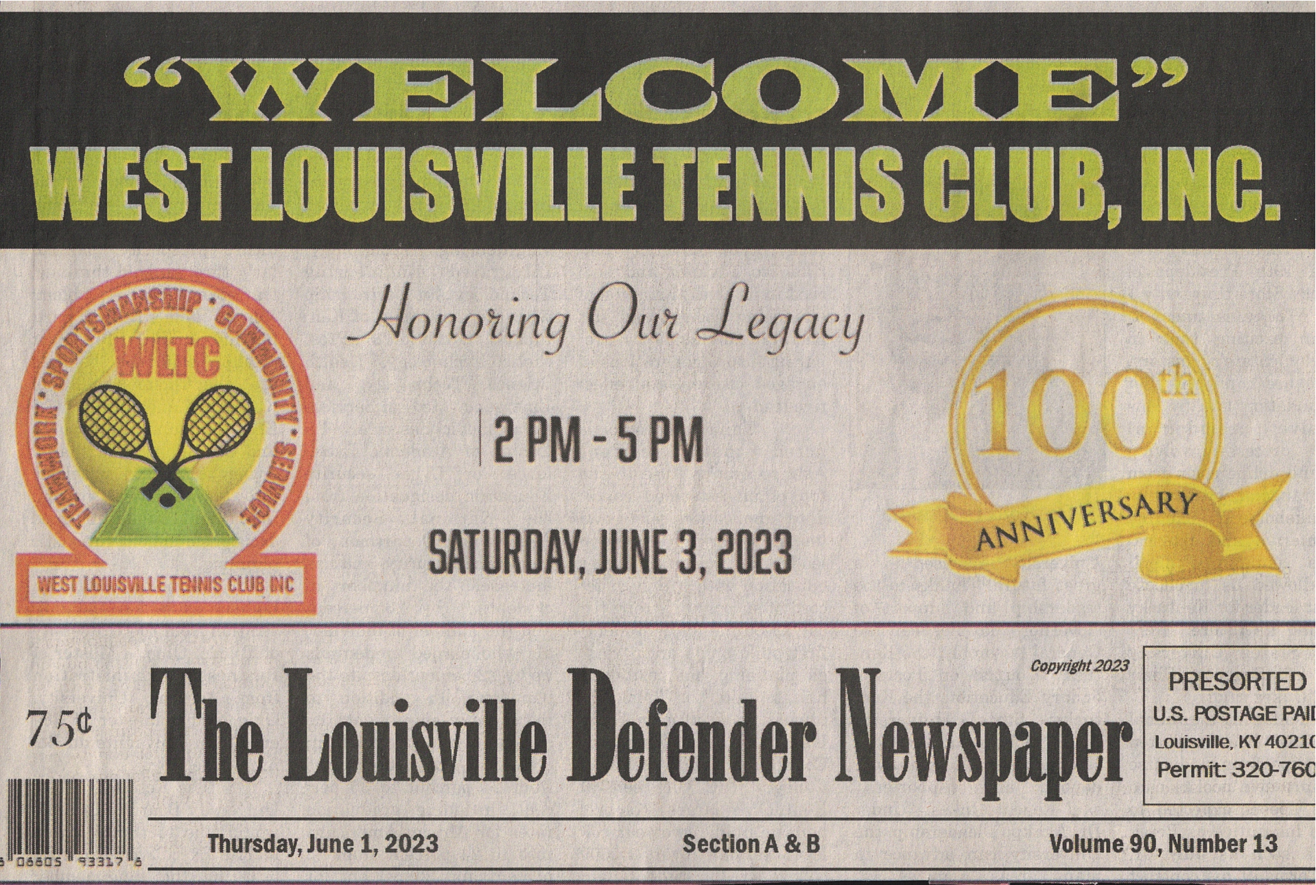 WLTC 100th Anniversary Celebration Newspaper Clipping 2.png