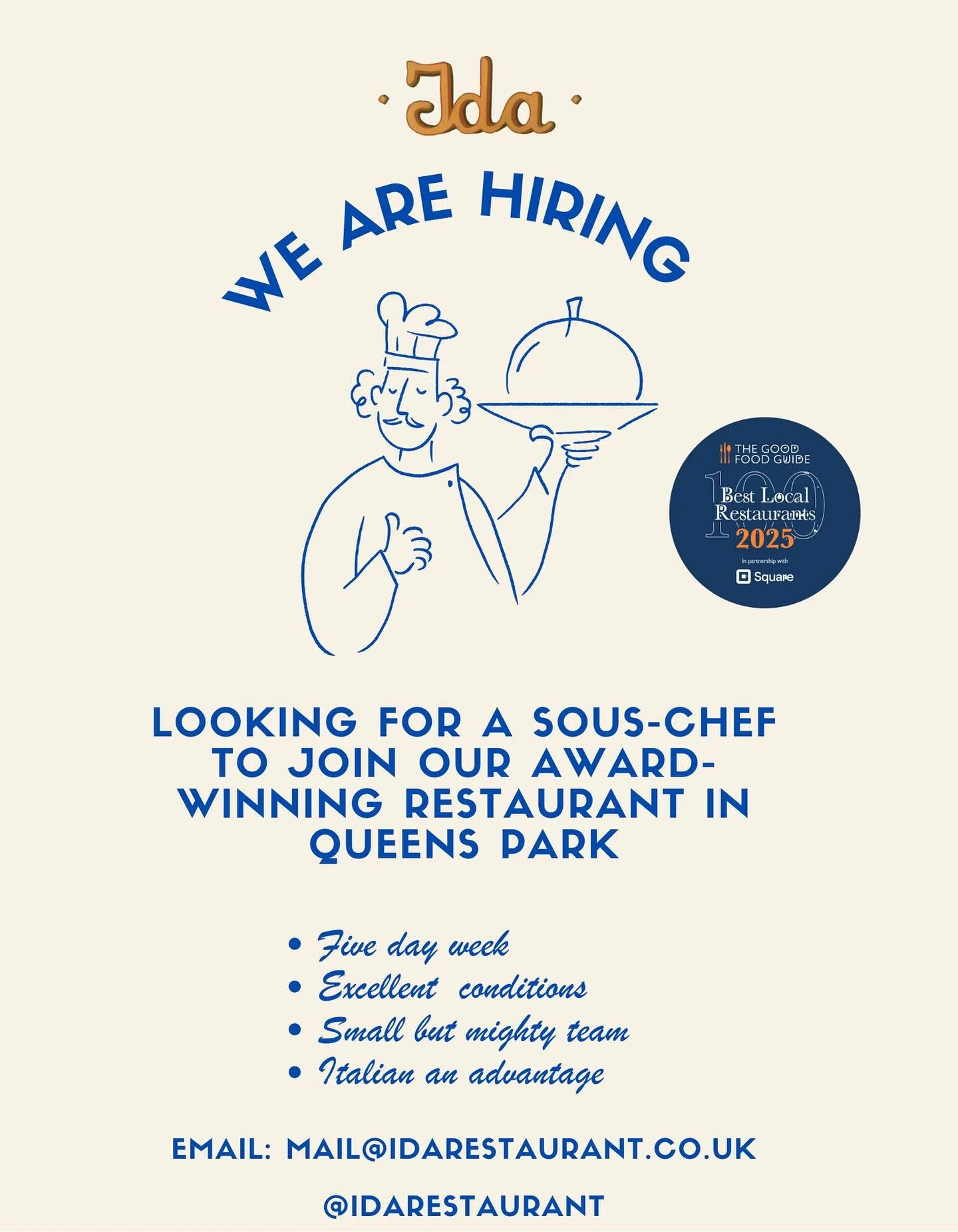 We&rsquo;re hiring!
#chefjobs&nbsp;&nbsp;#cheflife #hospitalityjobs #recruitingchefs&nbsp;&nbsp;#culinaryjobs&nbsp;&nbsp;#kitchenjobs #souschef #cheflondon #cheflondon&nbsp;&nbsp;#cheflondon #italianchefjobsuk #italianfoodjobs
#italiancuisine #pastac