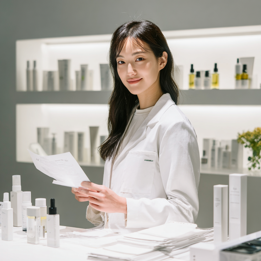 Laurel Studio's expert therapist trained in ingredient-based protocols — skincare specialists certified through Korea's cosmetics research methodology