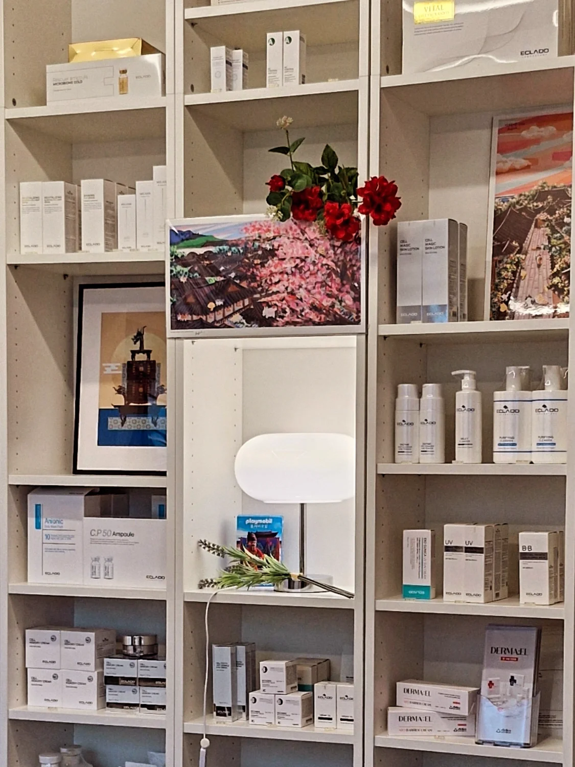Professional Korean aesthetic skincare products made in Korea, used for personalized facial treatments at Laurel Studio.