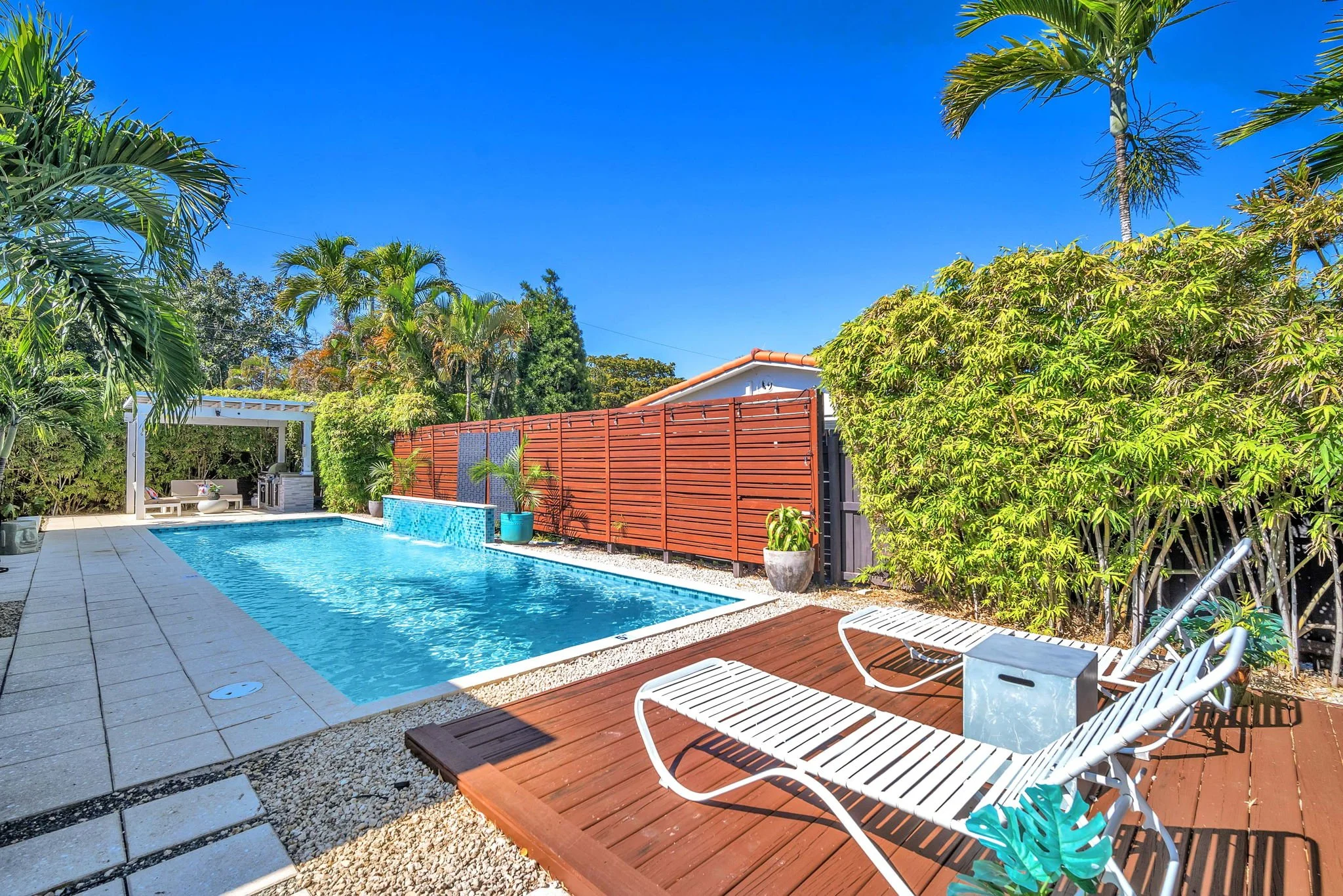 Wilton Manors airbnb midcentury pool house