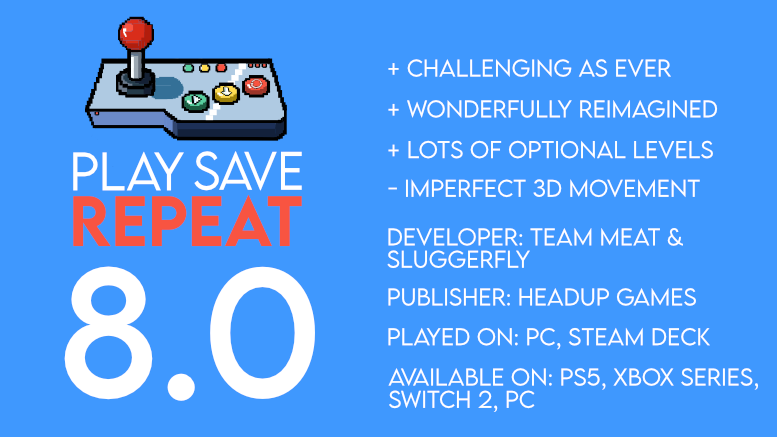 Super Meat Boy 3D - Score - 8.0/10