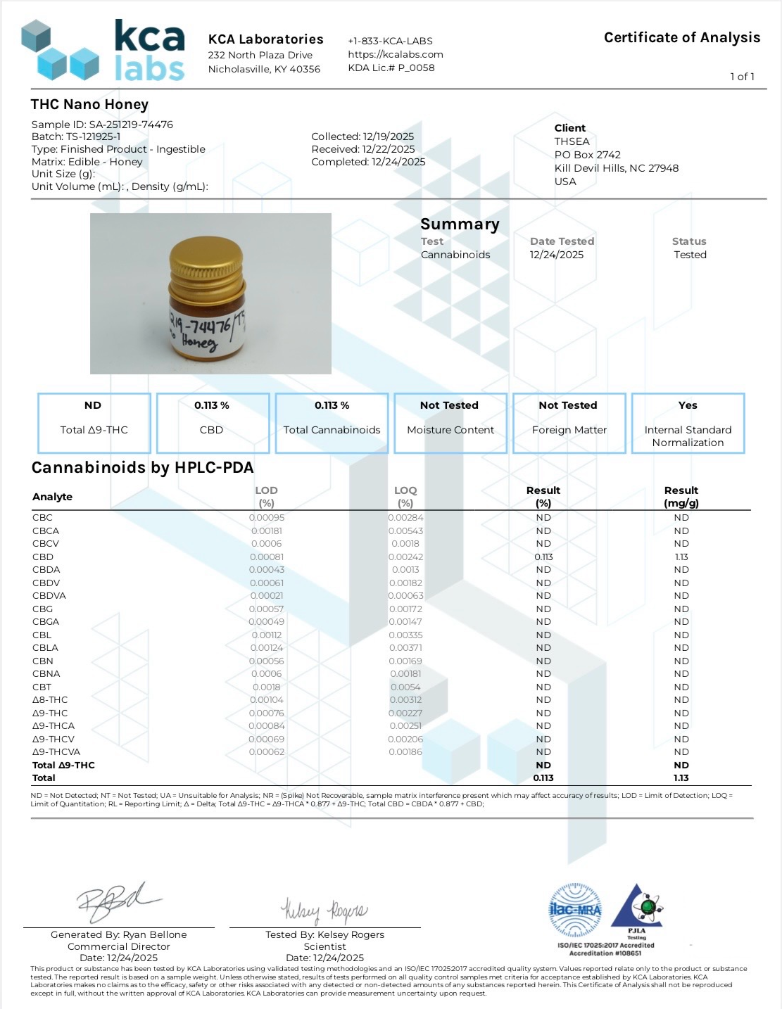Nano Honey SA-251219-74476