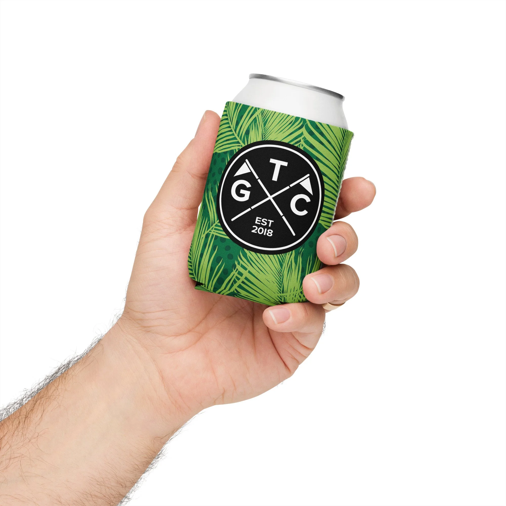 TGC "Green Palms" Can Cooler